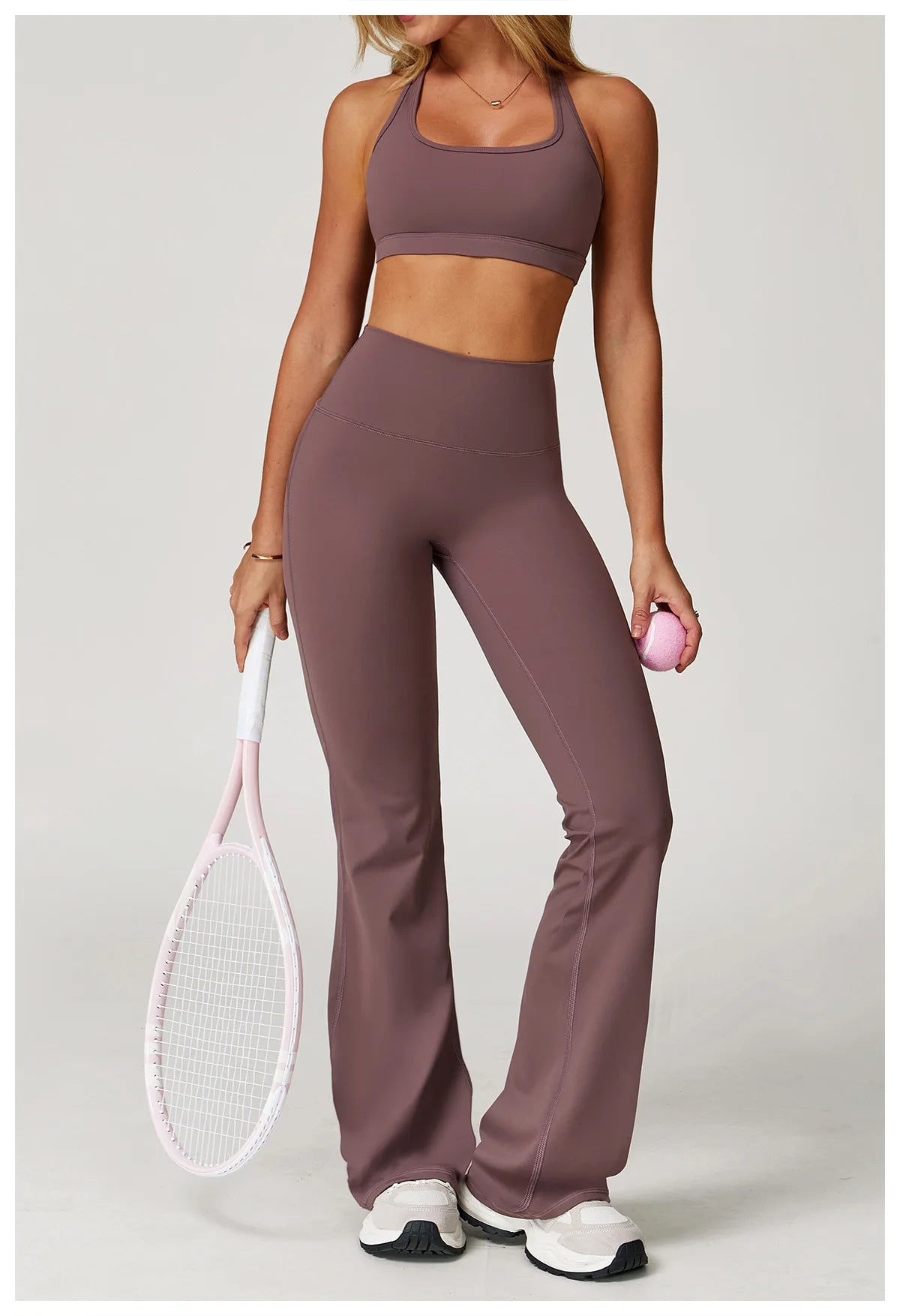 Yoga Set 2 Pieces Women Clothes Workout Outfits Fitness Sportswear Gym Tracksuit High Waist Leggings Sports Bra Athletic Wear