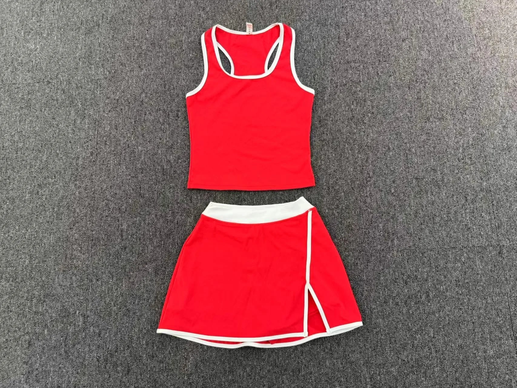 Yoga Set 2PCS Women Tracksuit Sexy Sport Bra High Waist Yoga Short Skirt Gym Clothes Fitness Sleeveless Workout Suit Sporstwear