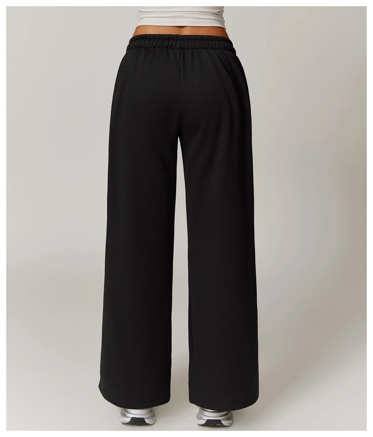Winter Plush Loose Sports Sweatpants for Women Straight Leg Pants Warm Casual Pants Running Sports Pants for Women
