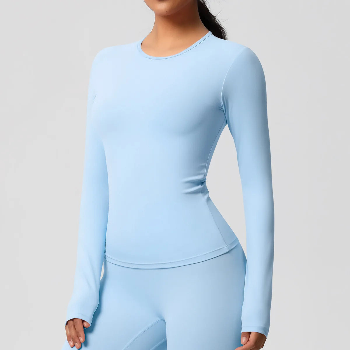 Yoga Shirts For Women Long Sleeve Fitness Running Push Up Gym Clothes Workout Dry Fit Breathable High Elastic Sports Top