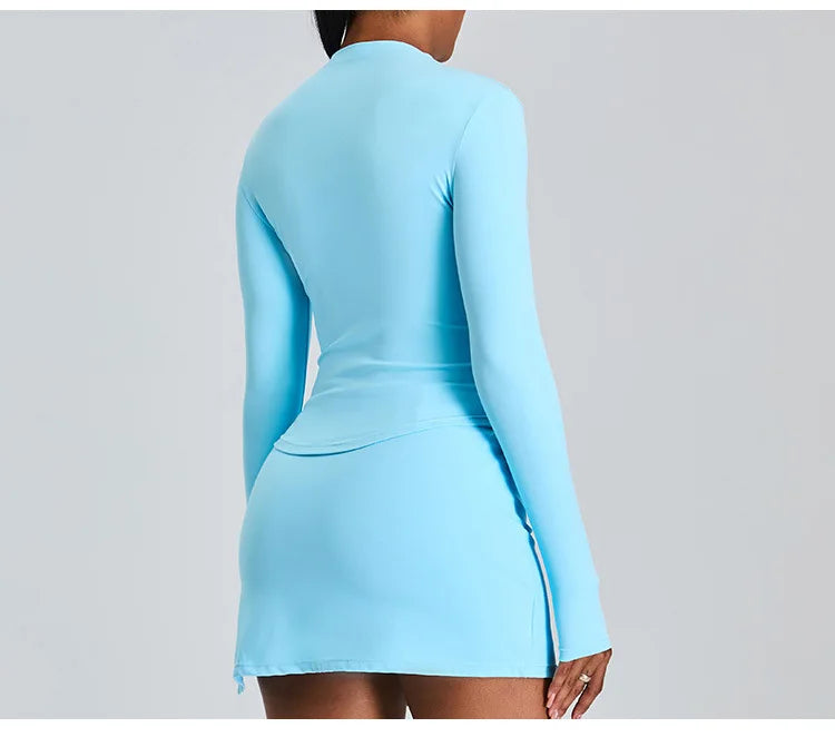 Yoga Shirts Women's Long Sleeve Top Running T-Shirt Push Up Workout Fitness Gym Sports Top Training Crop Top Solidcolor Clothes