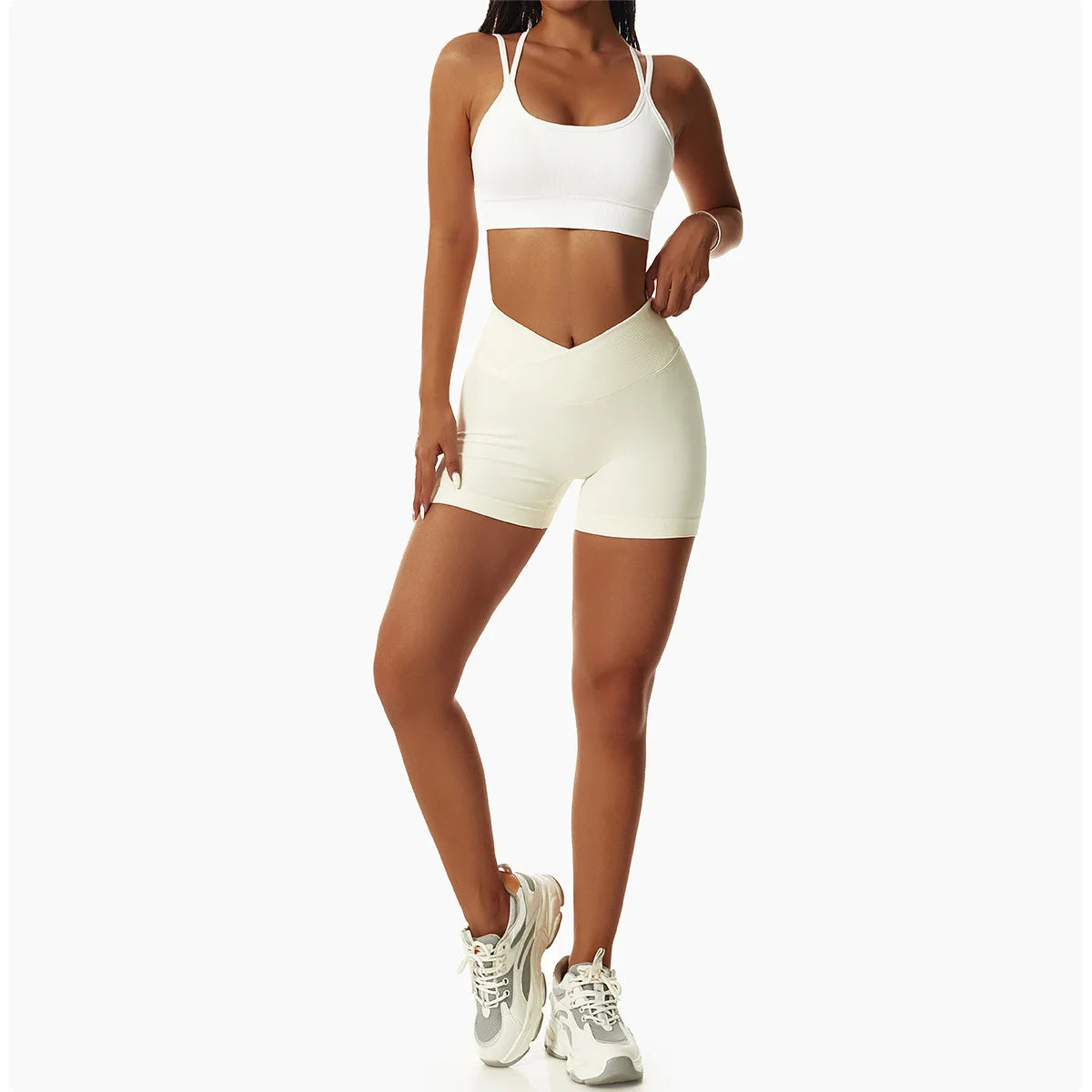 Summer Seamless Yoga Shorts High Waist Elasticity Sports Leggings Women Breathable Cycling Shorts Buttock Lift Gym Shorts Women
