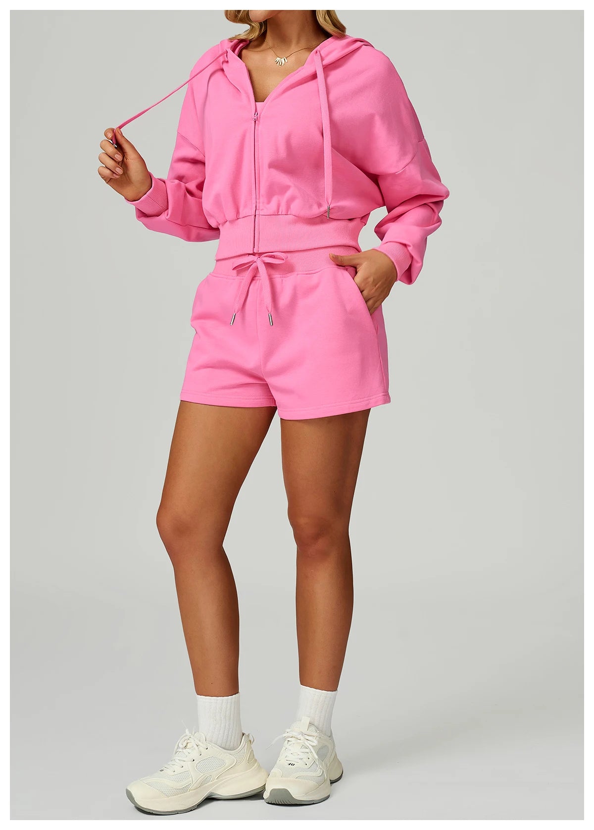 Winter High Waisted Sports Shorts Women's Pocket Drawstring Yoga Shorts Outdoor Sports Shorts Casual Versatile Running Shorts