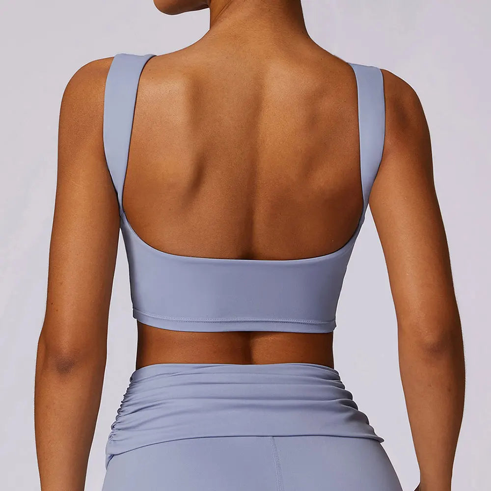 Sports Underwear Women Sexy Workout Sports Bras Tights Crop Top Yoga Vest Shockproof Gym Push Up Fitness Athletic Brassiere