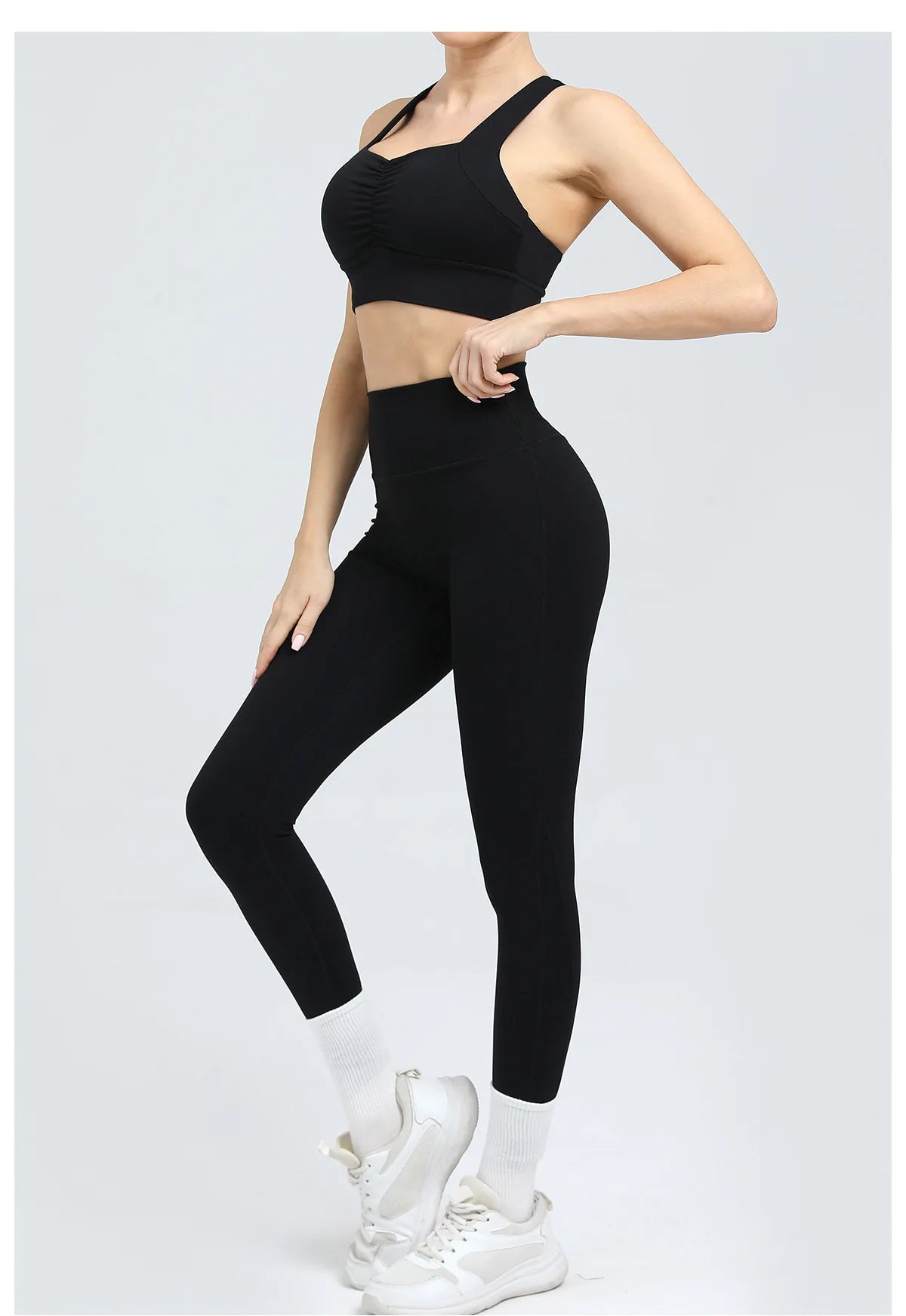 Women's Tracksuit Fitness Suit Yoga Sets Sportswear Workout Outfits Sports Bra High Waist Leggings Gym Clothing Sports Suits