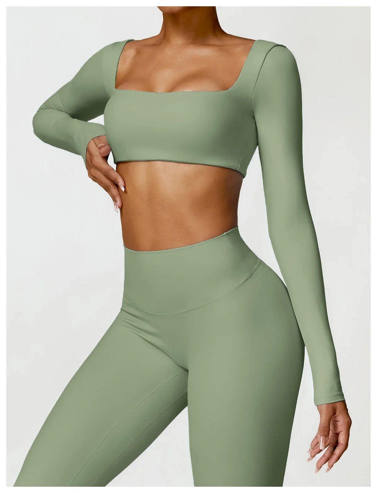 Winter Yoga Long sleeved Women's Outdoor Running Fitness Wear T-shirt Long sleeved Yoga Shirt Gym Push Up Workout Sports Top