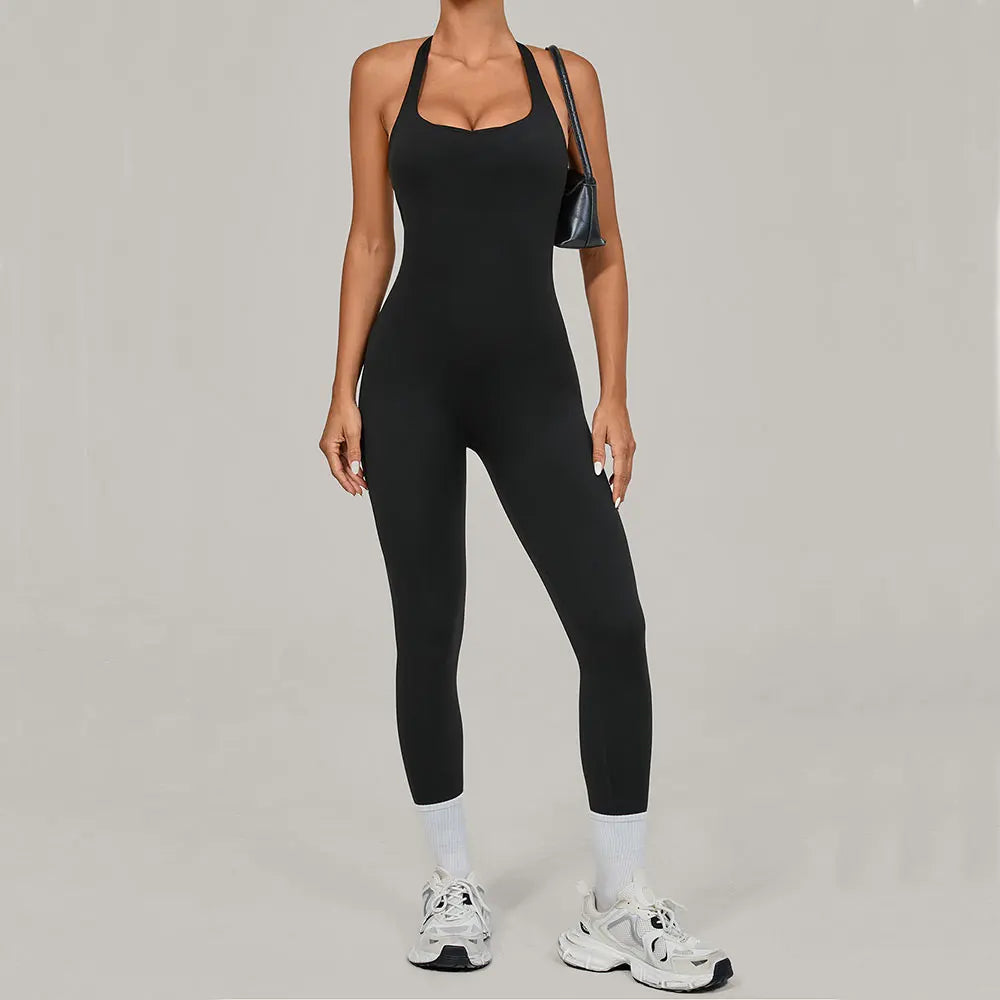 Yoga Jumpsuit Fitness Tracksuit Sports Overalls Gym Clothing Set Yoga Wear Workout Clothes for Women Outfit push-up Activewear