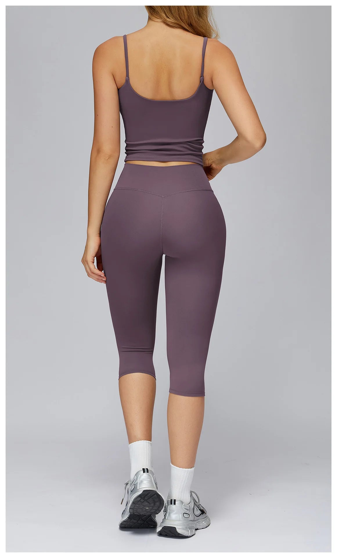 Yoga Set 2PCS Women Sportswear Workout Clothes Seamless Athletic Wear Gym Legging Fitness Bra Crop Top Long Sleeve Sports Suits