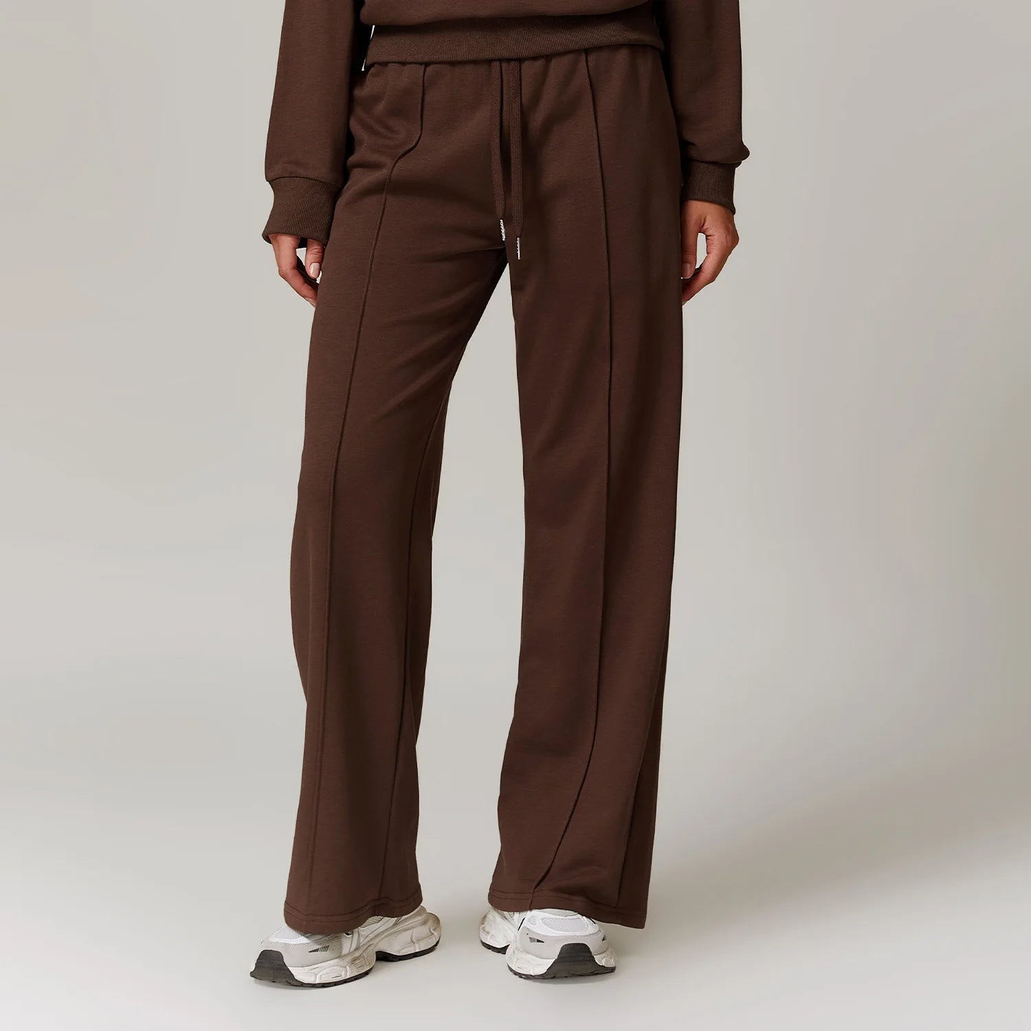Winter High Waist Loose Fit Sports Sweatpants for Women Pocket Straight Leg Casual Pants Fitness Running Sports Pants for Women