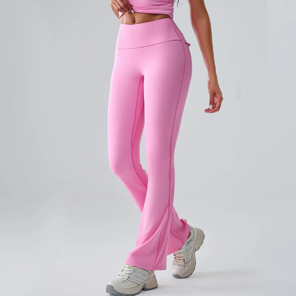 Yoga Pants Sport Leggings Women Flared Yoga Pants High Waist Wide Leg Pants Push Up Woman Tight Fitness Workout Gym Bell-bottoms
