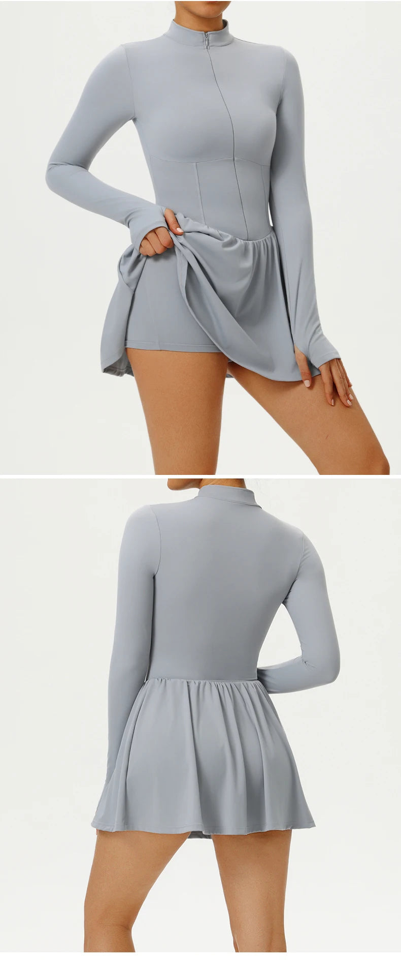 Women's Tracksuit Gym Jumpsuit Fitness Suit Short Sets V Back Sports Overalls Yoga Clothing Tennis Skirt Workout Set Sportswear