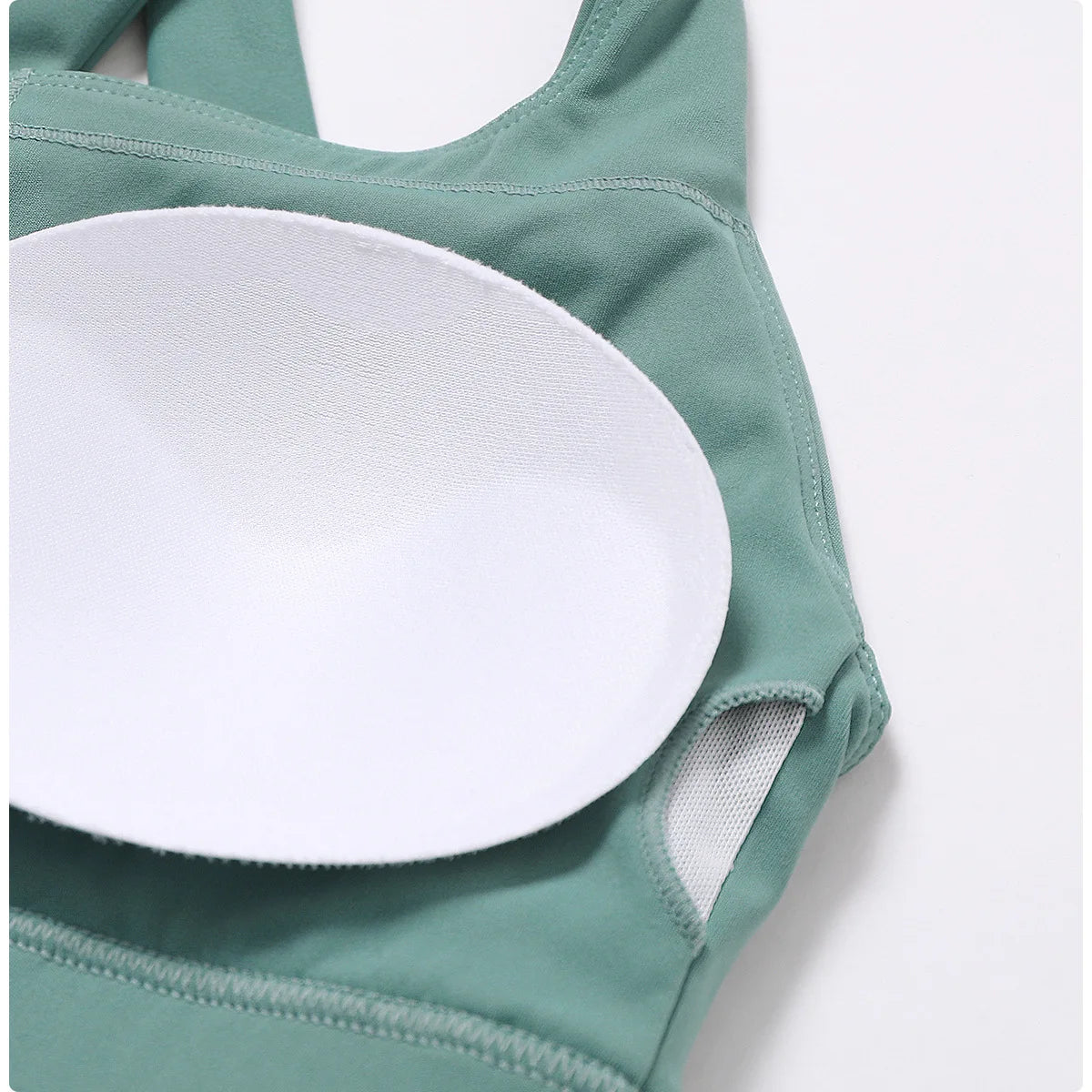 Breathable Sports Bra Shockproof Crop Anti-sweat Fitness Top Women Yoga Bra Push Up Sport Gym Running Workout Top Soft Underwear