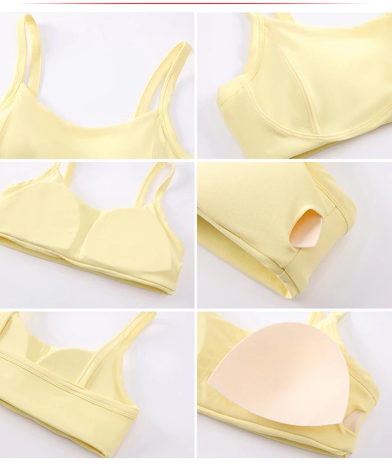 Women Breathable Sports Bra Anti-Sweat Fitness Top Yoga Bra Shockproof Crop Top Push Up High Strength Sport Bra Gym Workout Top