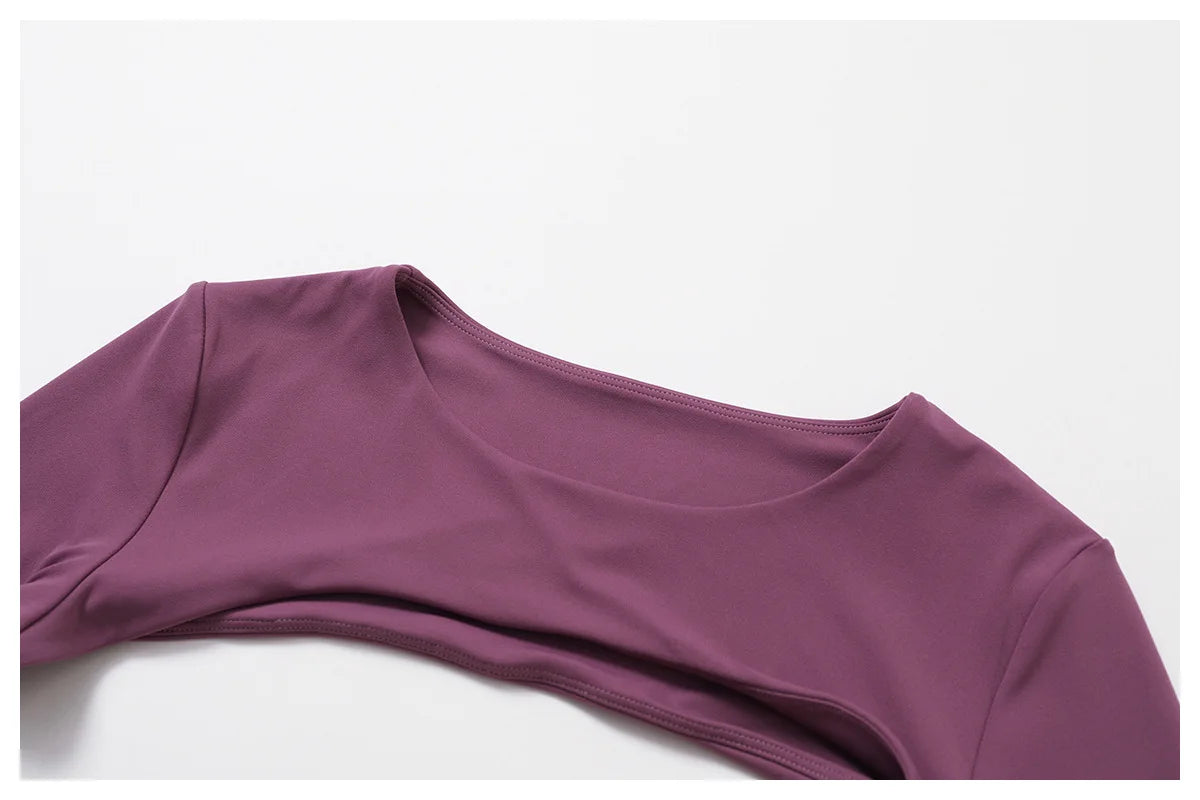 Sports Camisole Yoga Long Sleeved 1 Piece Shawl Yoga Top Nude Fitness Yop Gym Push Ups Workout Tops Running Sports Smock