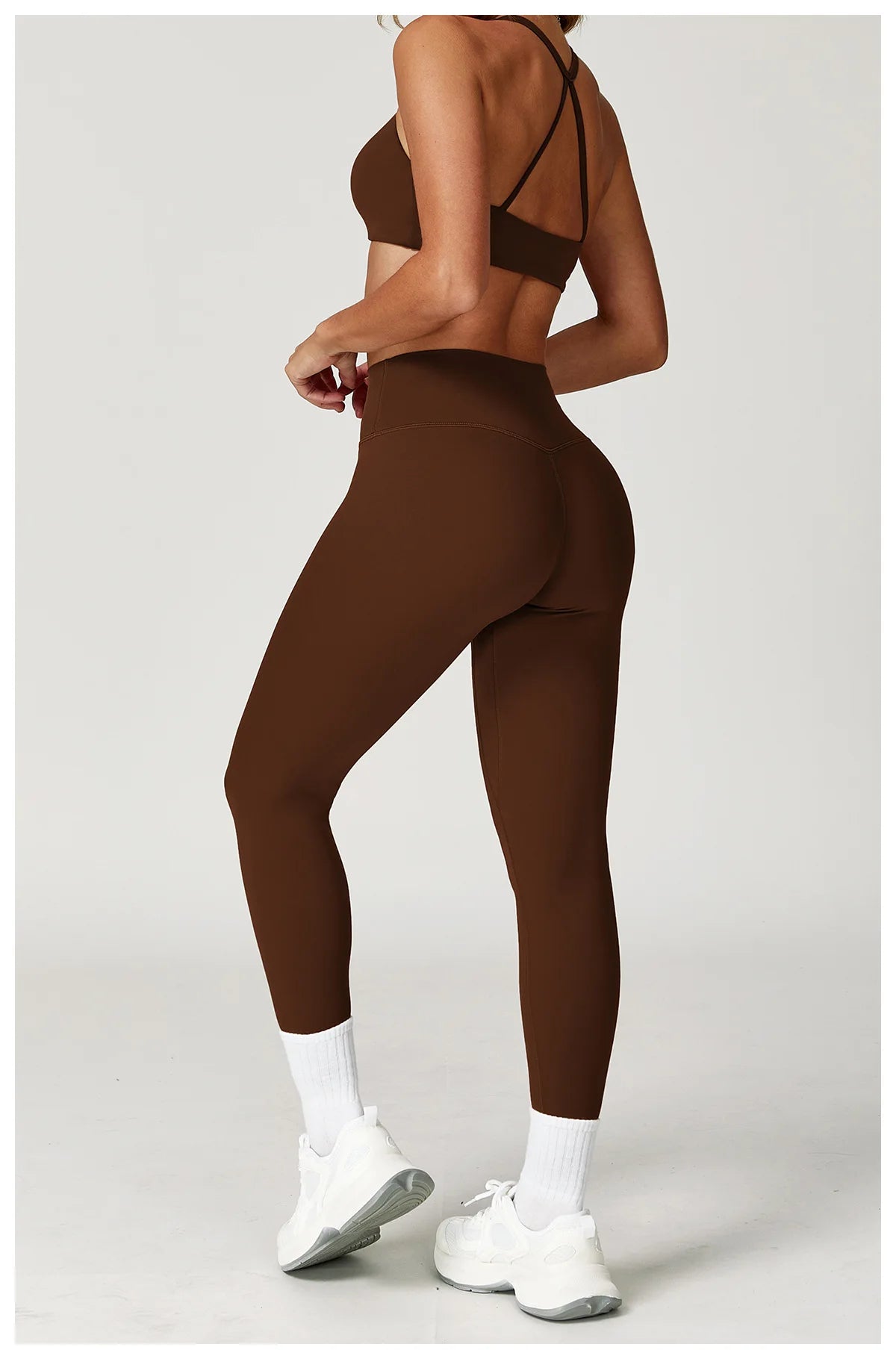 Women's Tracksuit 2PCS Fitness Suit Yoga Set Sportswear Workout Sports Bra High Waist Leggings Gym Clothing Seamless Sports Suit