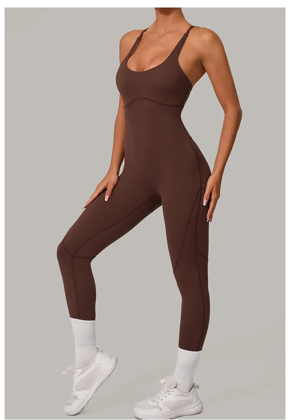 Women's Tracksuit Jumpsuits One-Piece Suit Sleeveless Yoga Set Gym Push Up Workout Clothes Fitness Bodysuit Sportswear Rompers