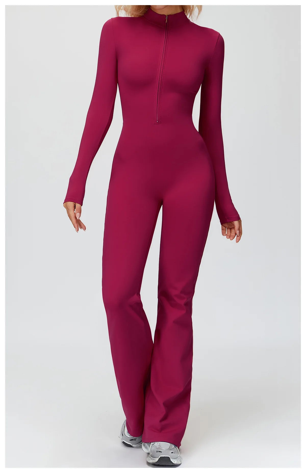 Winter Yoga Suit Gym Set Women Tracksuit Thicken Sportswear Zipper Fitness Long Sleeved Sports Jumpsuit Push Up Workout Clothes
