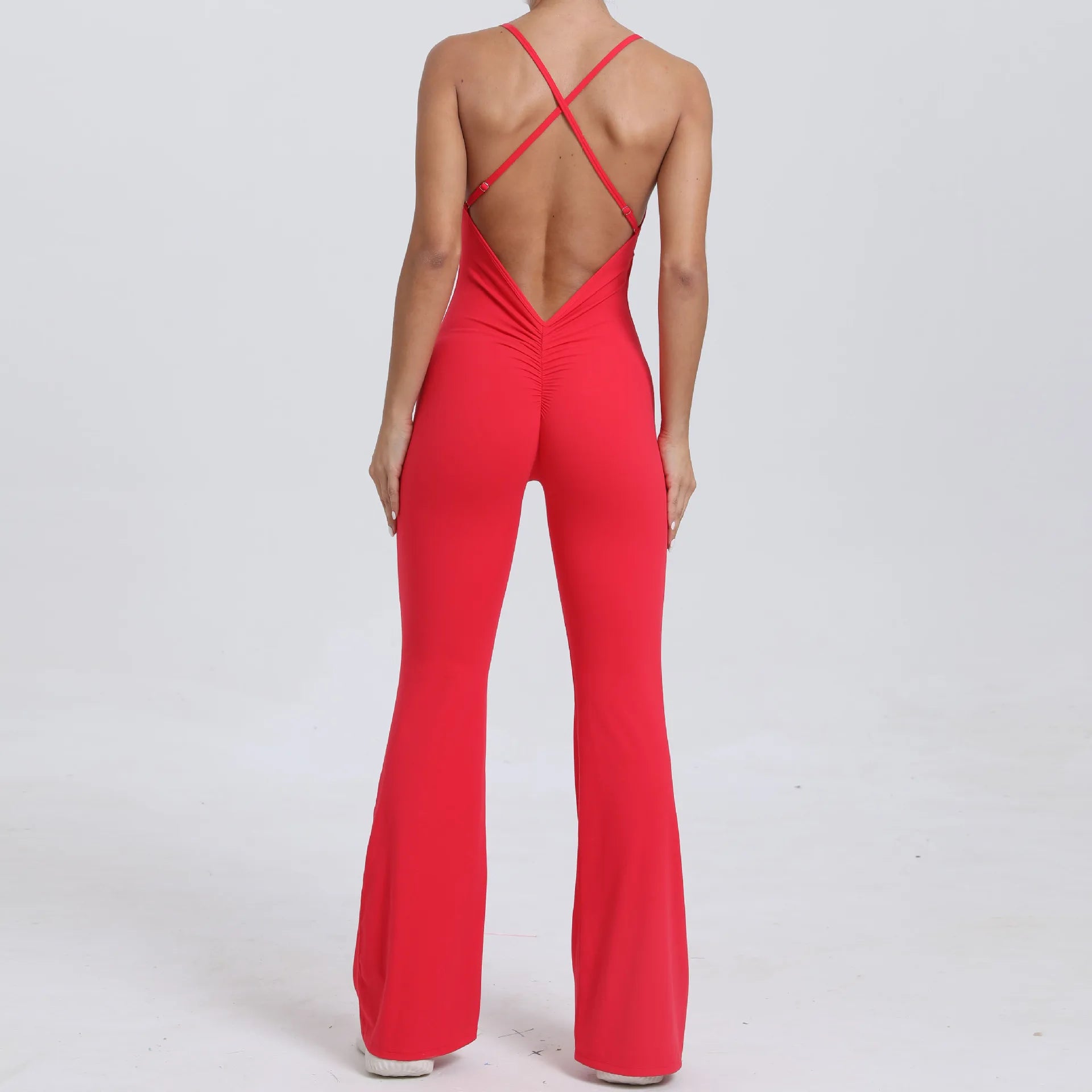 Workout Clothes Women Tracksuit Yoga Set Backless Jumpsuits One Piece Fitness Workout Rompers Sportswear Push Up Gym Set