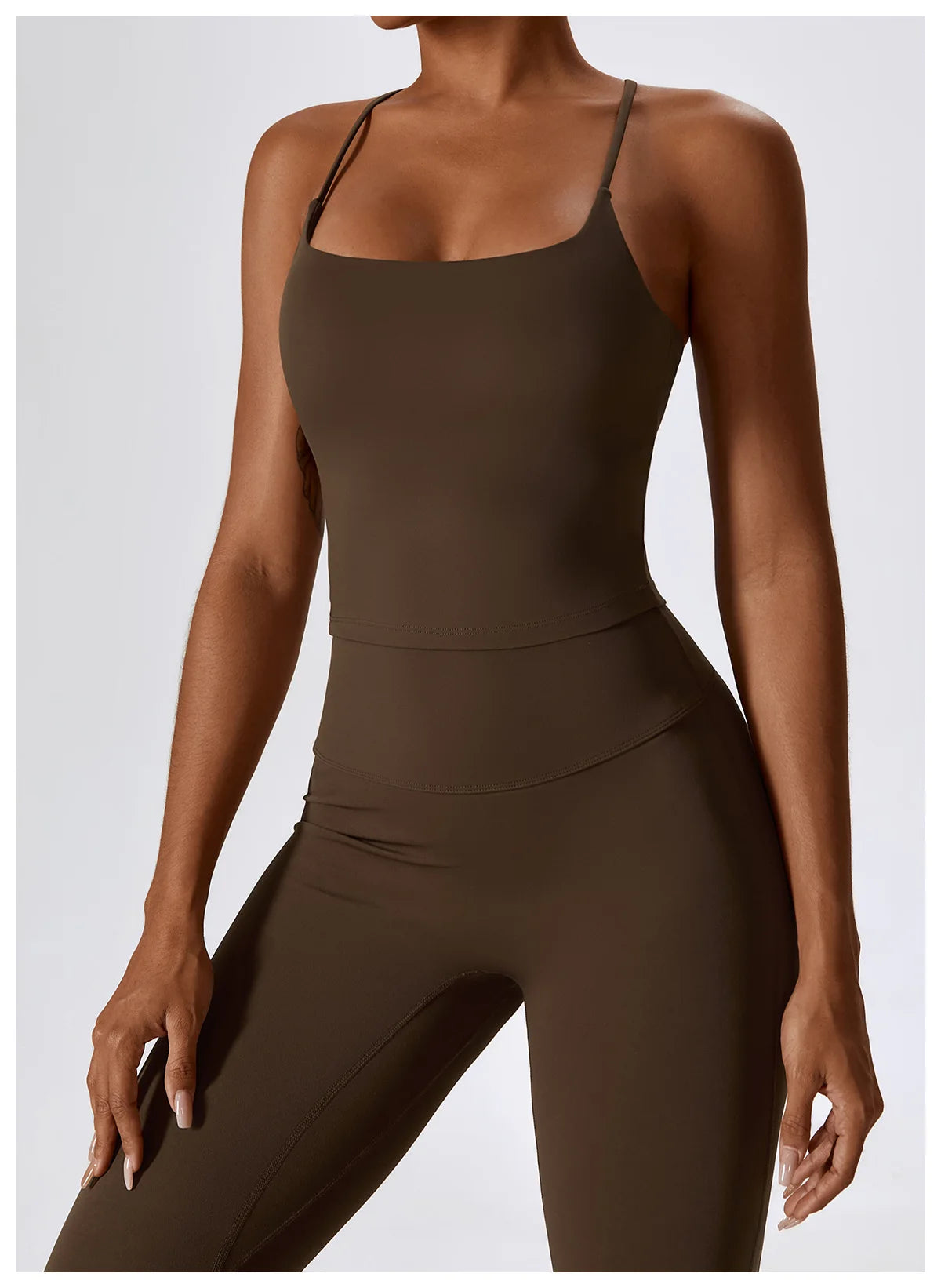 Women Tracksuit Gym Yoga Suit 2PCS Tight Fitting Sports Set Workout Breathable T Shirts Bra Tank Top Loose Bell-bottoms Leggings