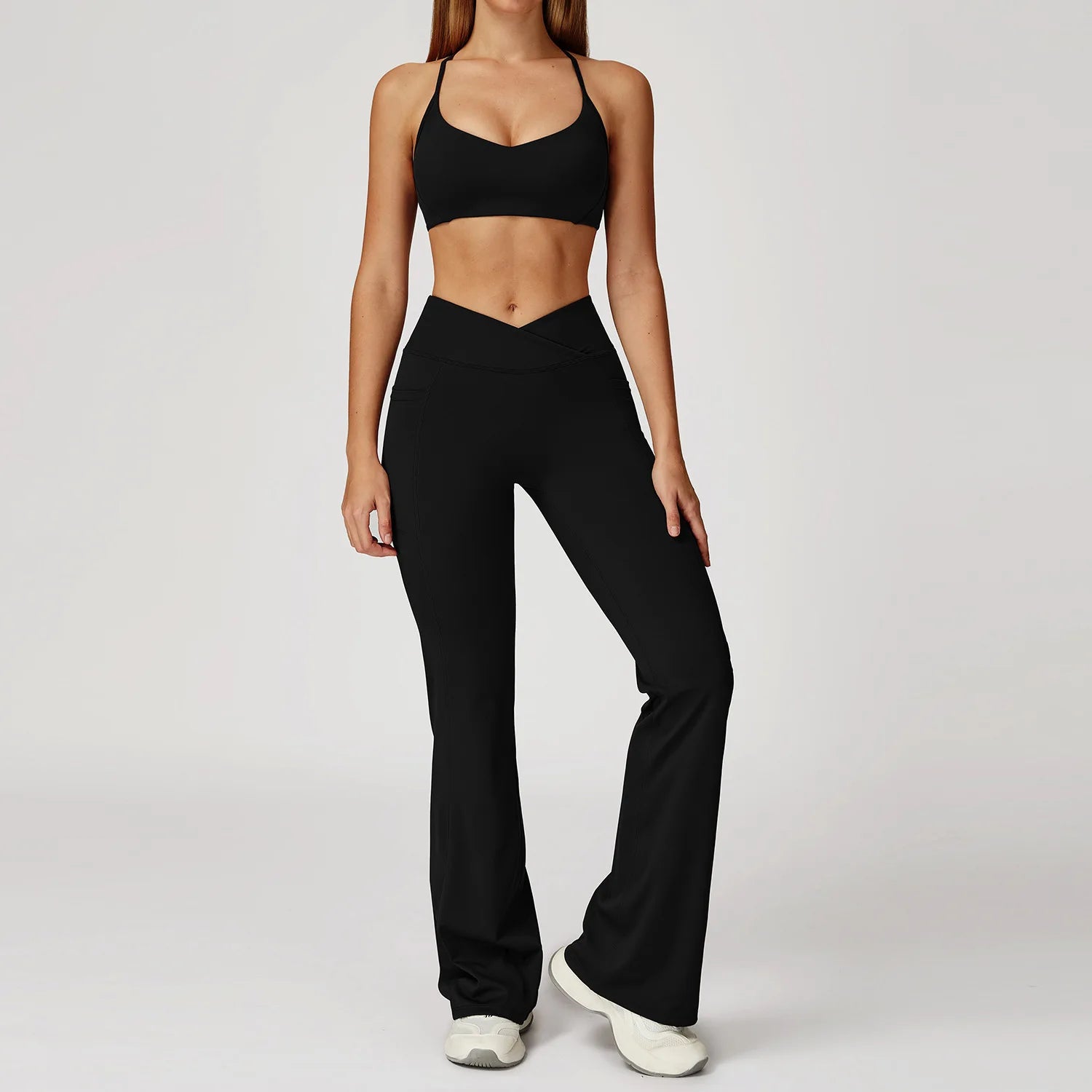 Women Tracksuit Yoga Set 2PCS Gym Workout Clothes for Female Push Up Bra High Waist Leggings Sexy Fitness Sportswear Sports Suit