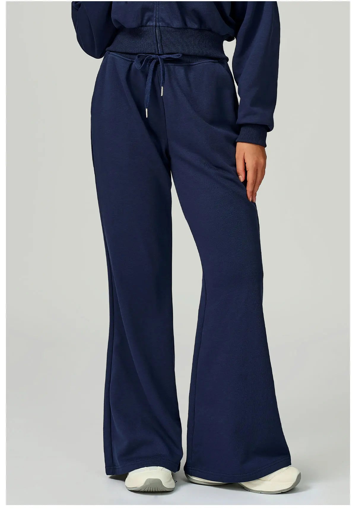 Winter High Waist Loose Fit Sports Pants Women Drawstring Wweatpants With Pockets Straight Leg Yoga Pants Versatile Sports Pants