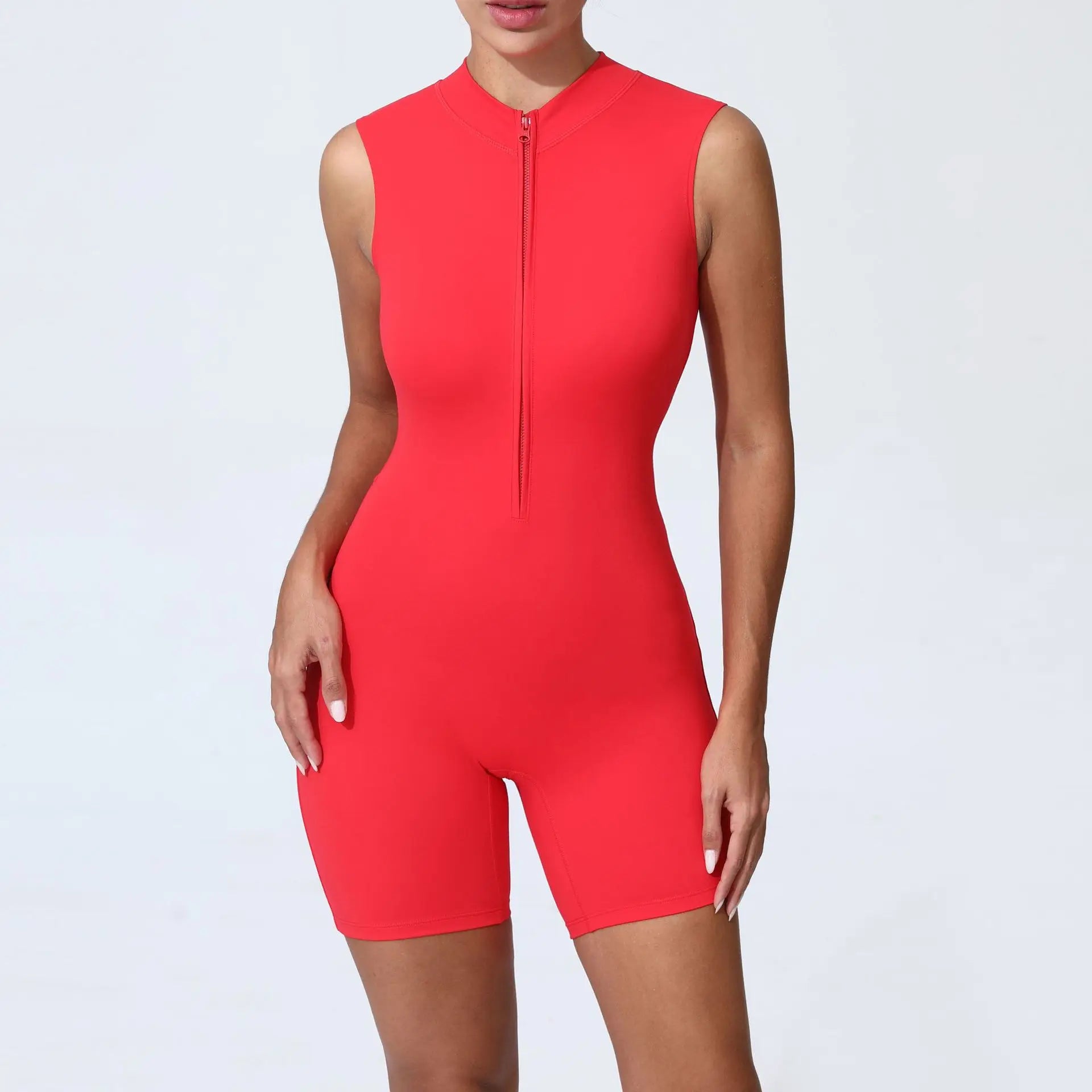 Zipper Yoga Jumpsuit Fitness Sports Overalls Gym Clothing Set Yoga Wear Pilates Workout Clothes Women Outfit push-up Activewear