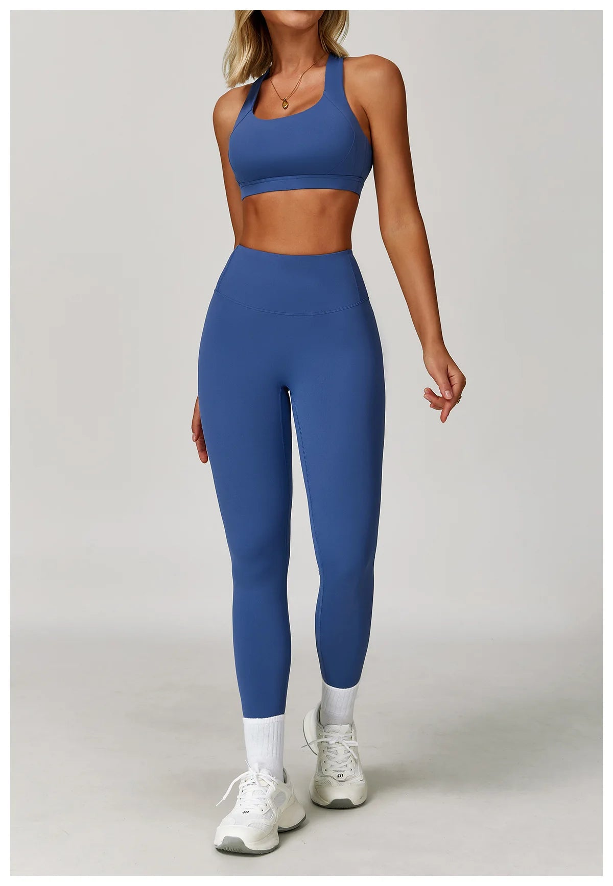 2PCS Women's Tracksuit Athletic Wear Yoga Set Workout Shorts Sportswear Gym Clothing High Waist Leggings Fitness Bra Sports Suit