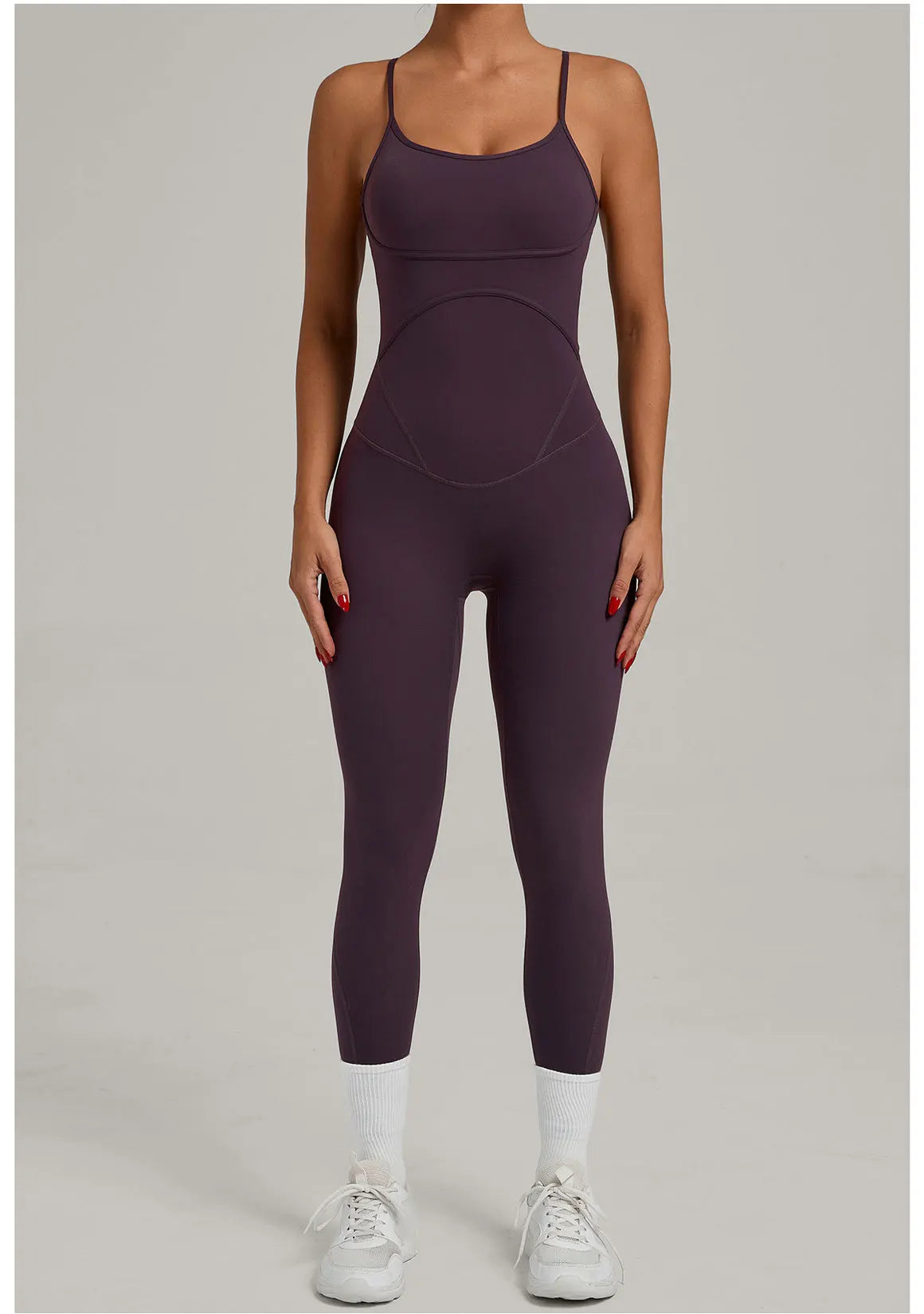 Fitness Jumpsuit Women Tracksuit Sports Playsuit Running One Piece Yoga Suit Scrunch Backless Set Rompers Gym Clothes