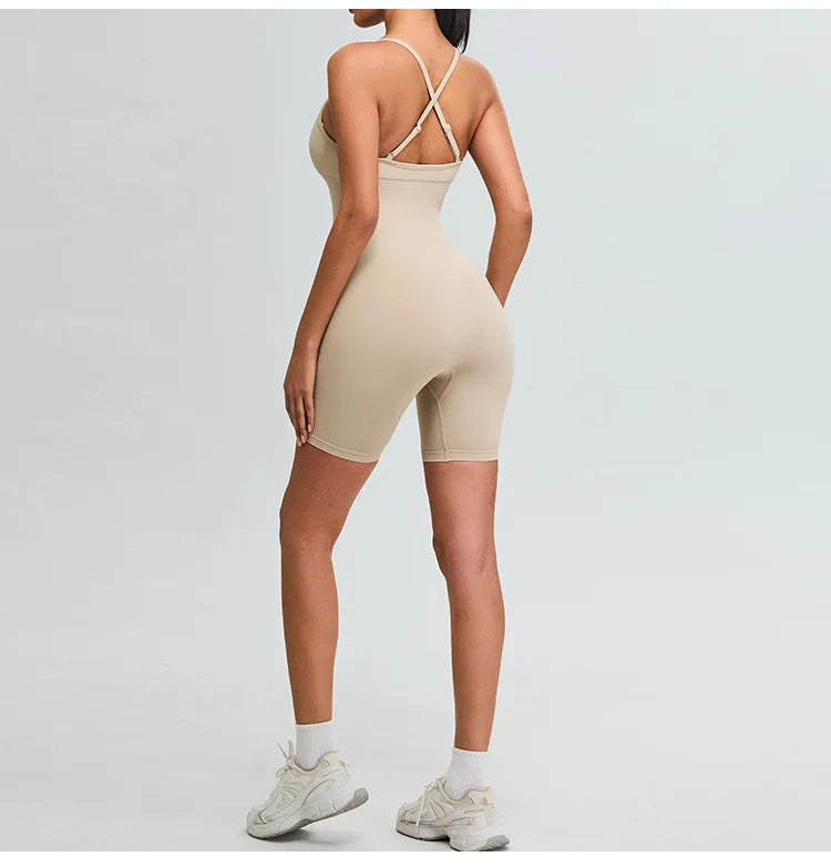 Women Gym Clothes Jumpsuit Fitness Rompers Suit Short Sets Sports Overalls for Woman Tracksuit Yoga Clothing Workout Sportswear