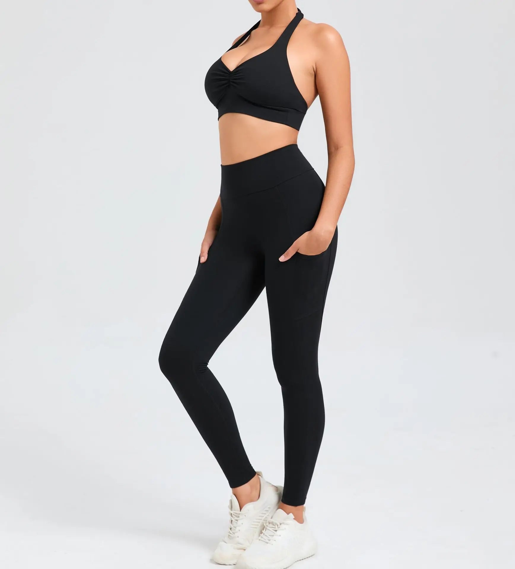 Fitness Suit Women Tracksuit Yoga Set Sportswear Workout Clothes Sports Bra High Waist Leggings Gym Clothing Sports Suits