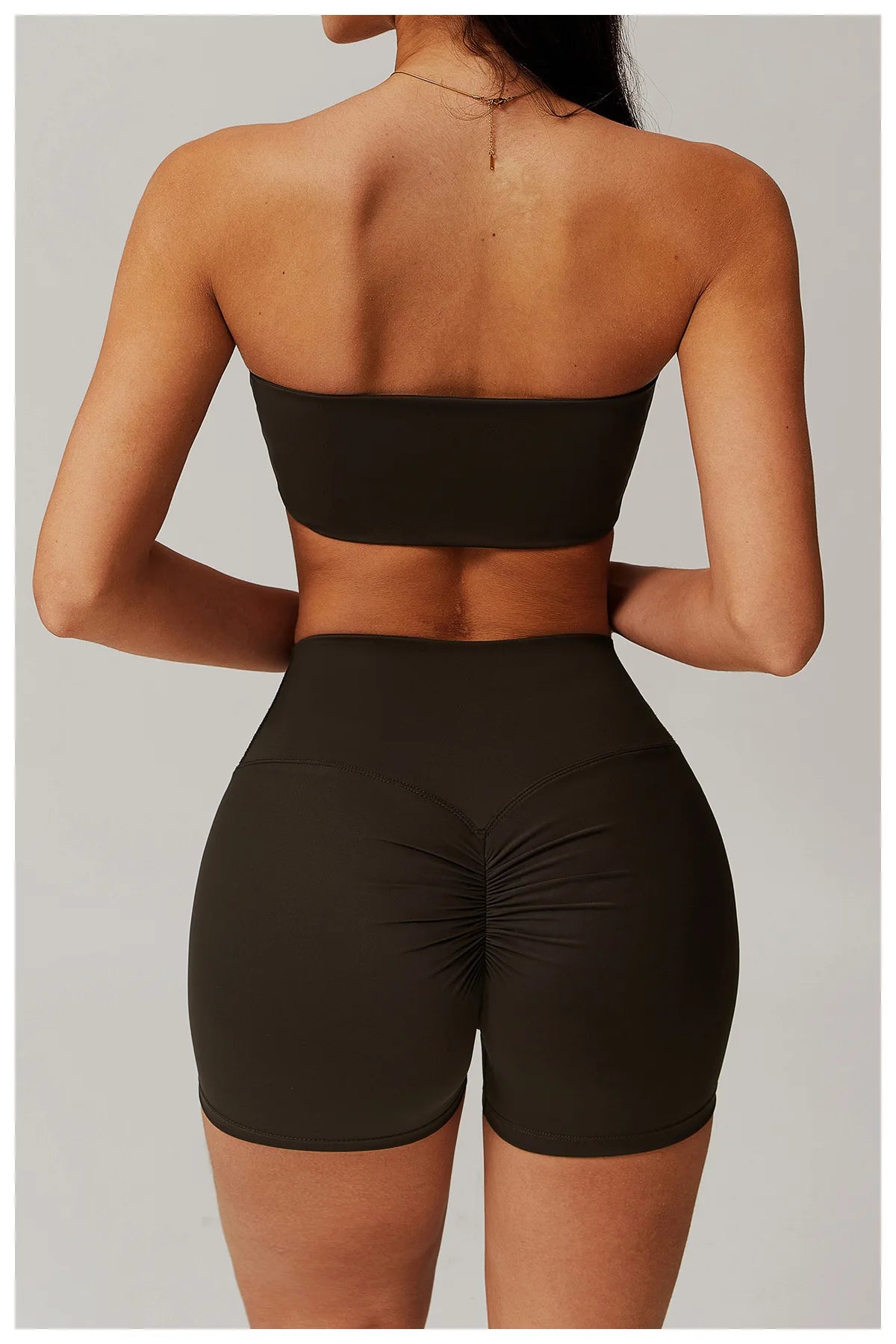 Sports Underwear Women Fitness Bra Intimate Strapless Bustier Bandeau Breathable Wrapped Chest Sports Bra Fitness Tops Yoga Bra