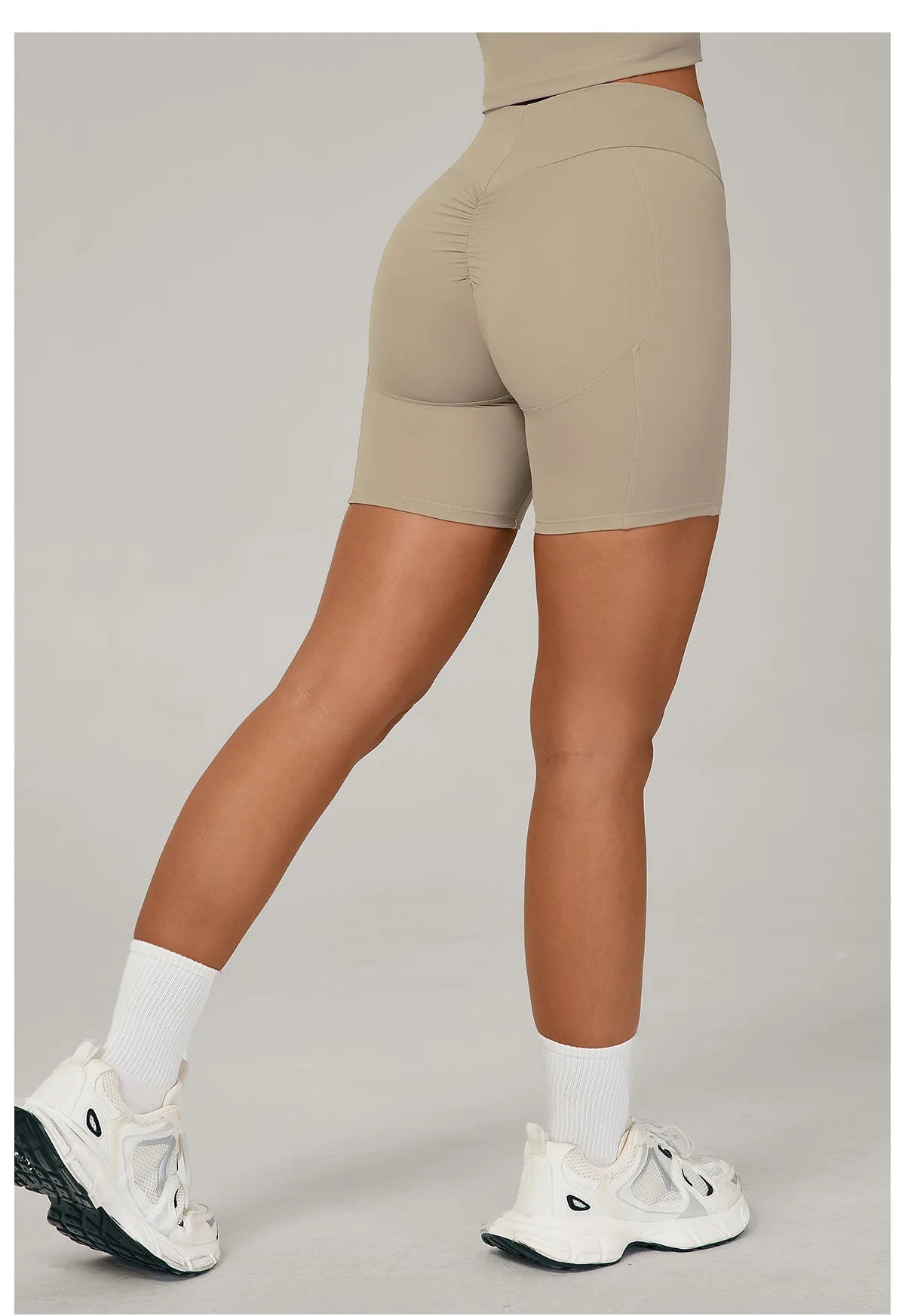 Impact Yoga Shorts Women High Waist Workout Shorts Fitness Yoga Tights Lift Butt Fitness Ladies Gym Running Cycling Short Pants