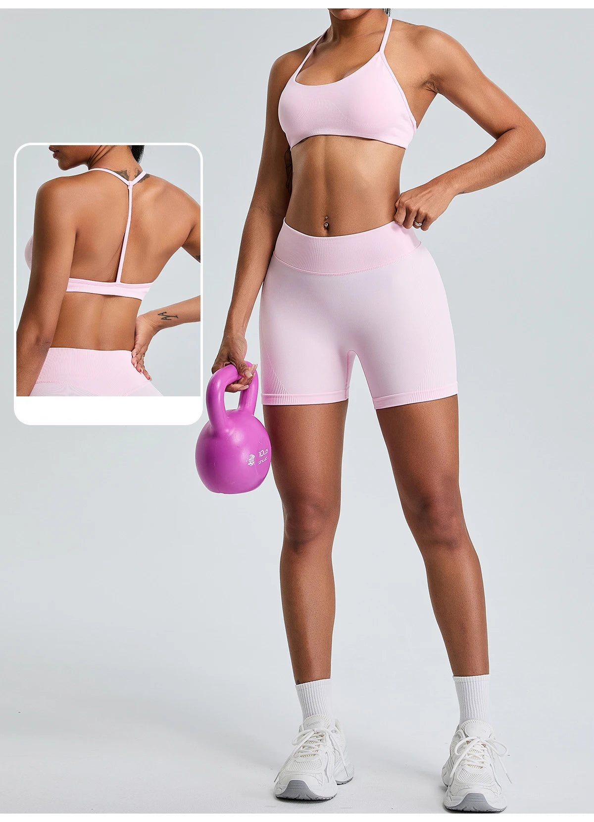 Seamless Yoga Shorts Women High Waist Workout Shorts Fitness Yoga Lift Butt Fitness Yoga Gym Running Sports Shorts Sportswear