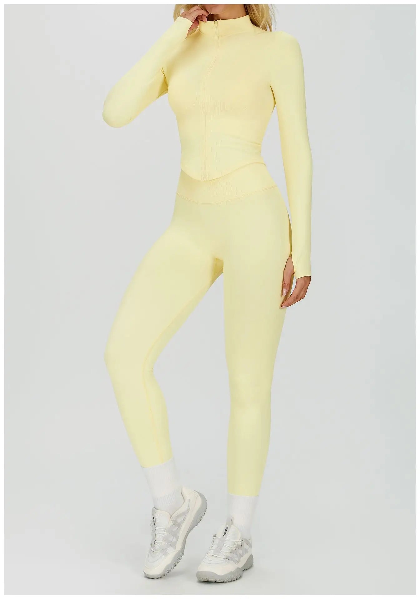 Seamless Yoga Suit 2PCS Sports Set Women Tracksuit Gym Running Workout Clothes Sports Long Sleeve Athletic Wear Yoga Clothing