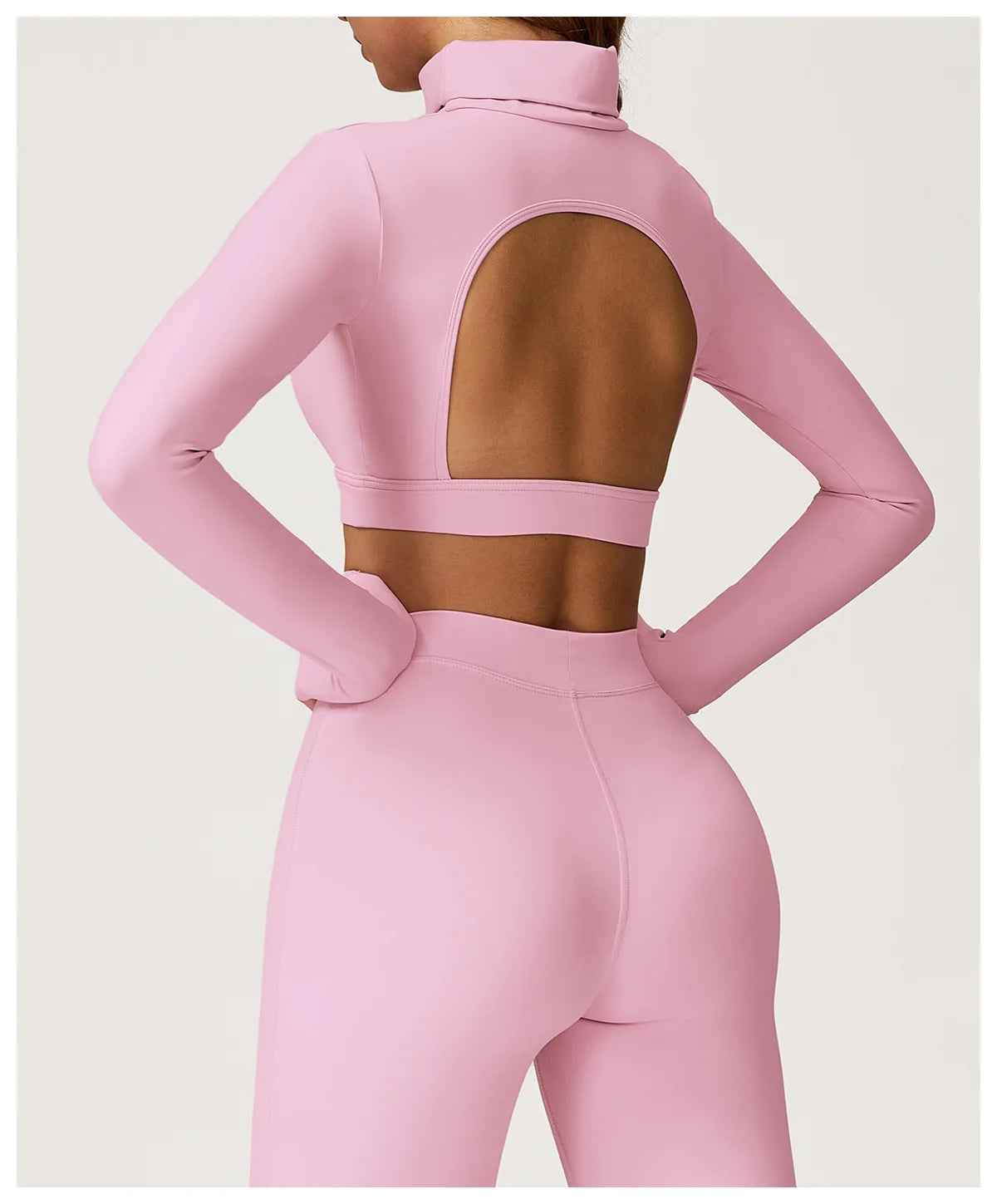Hollow Yoga Shirts For Women Long Sleeve Fitness Running Gym Clothes Workout Dry Fit Breathable High Elastic Push Up Sports Top