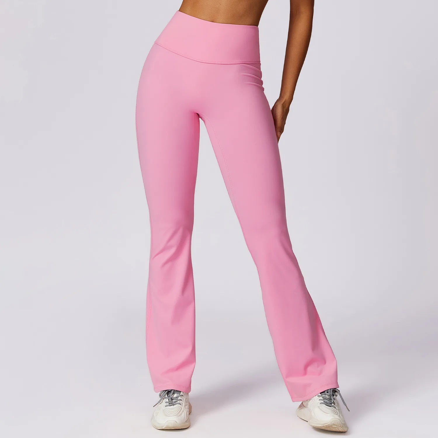 Yoga Bell-bottoms Tight Scrunch Butt Lifting Dance High Waist Tights Women Sport Pants Gym Running Breathable Fitness Leggings