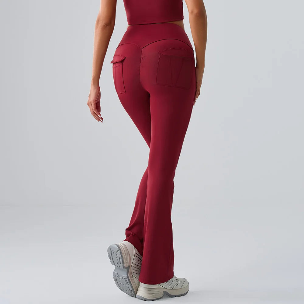 Sports Leggings Women Flares Leggings High Waist Tights Scrunch Butt Yoga Flares Pants Push Up Gym Leggings Women Yoga Clothes