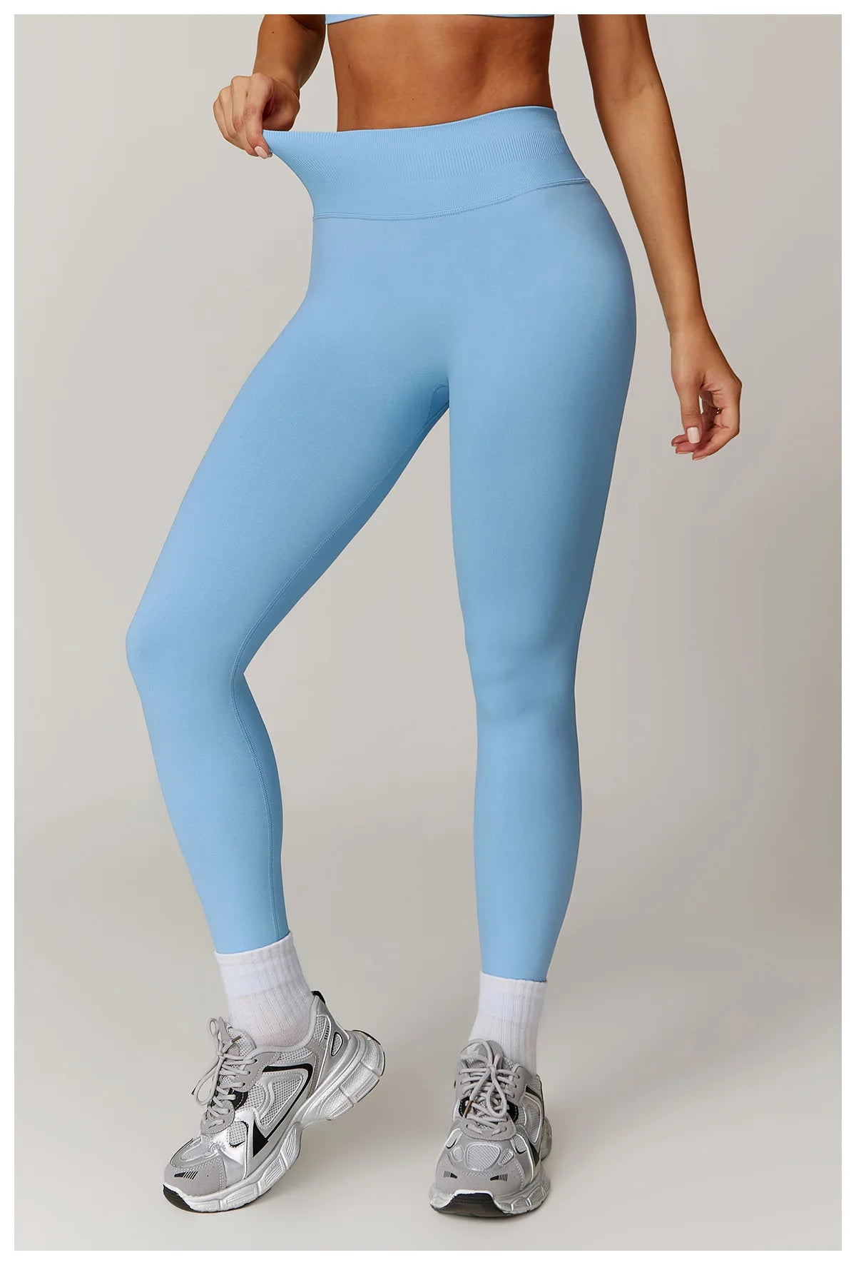 Ribbed Fitness Leggings Women Sport High Waist Tights Seamless Yoga Leggings Gym Jogging Quick Dry Push Up Slim Pants Running