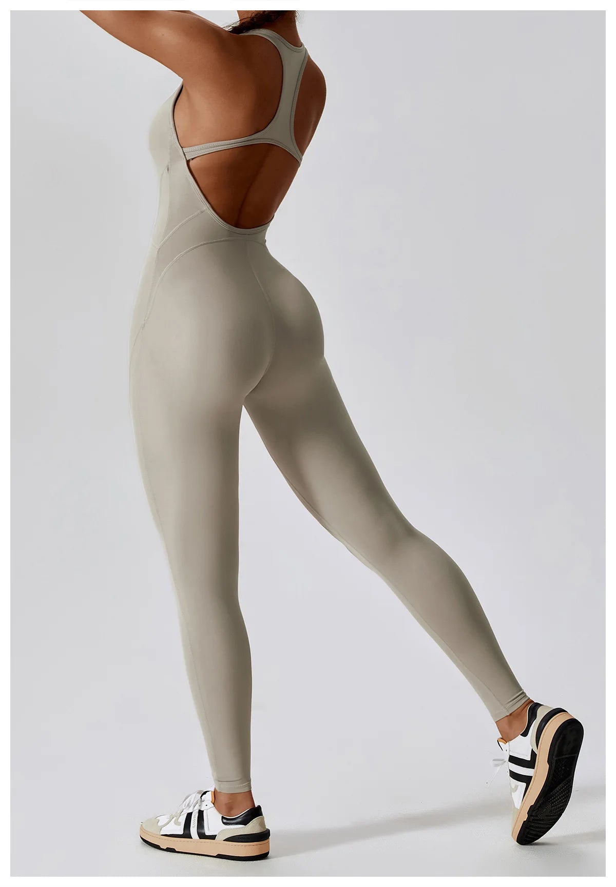 Gym Clothes Jumpsuit Backless Fitness Set Bodysuit Siamese Sportswear Women Romper Buttery-Soft One-Piece Playsuit Yoga Suit