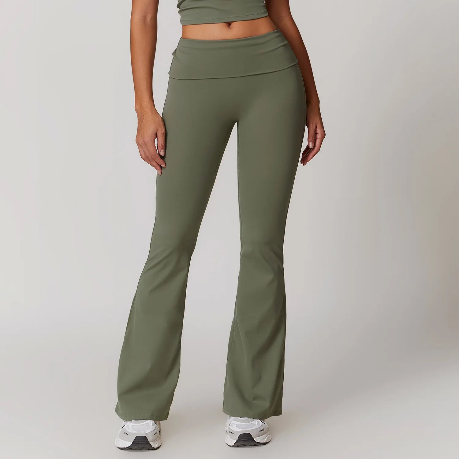 Yoga Pants Gym Leggings Women Bell-bottoms High Waist Push Up Sport Tights Running Cycling Fitness Workout Leggings Gym Clothing