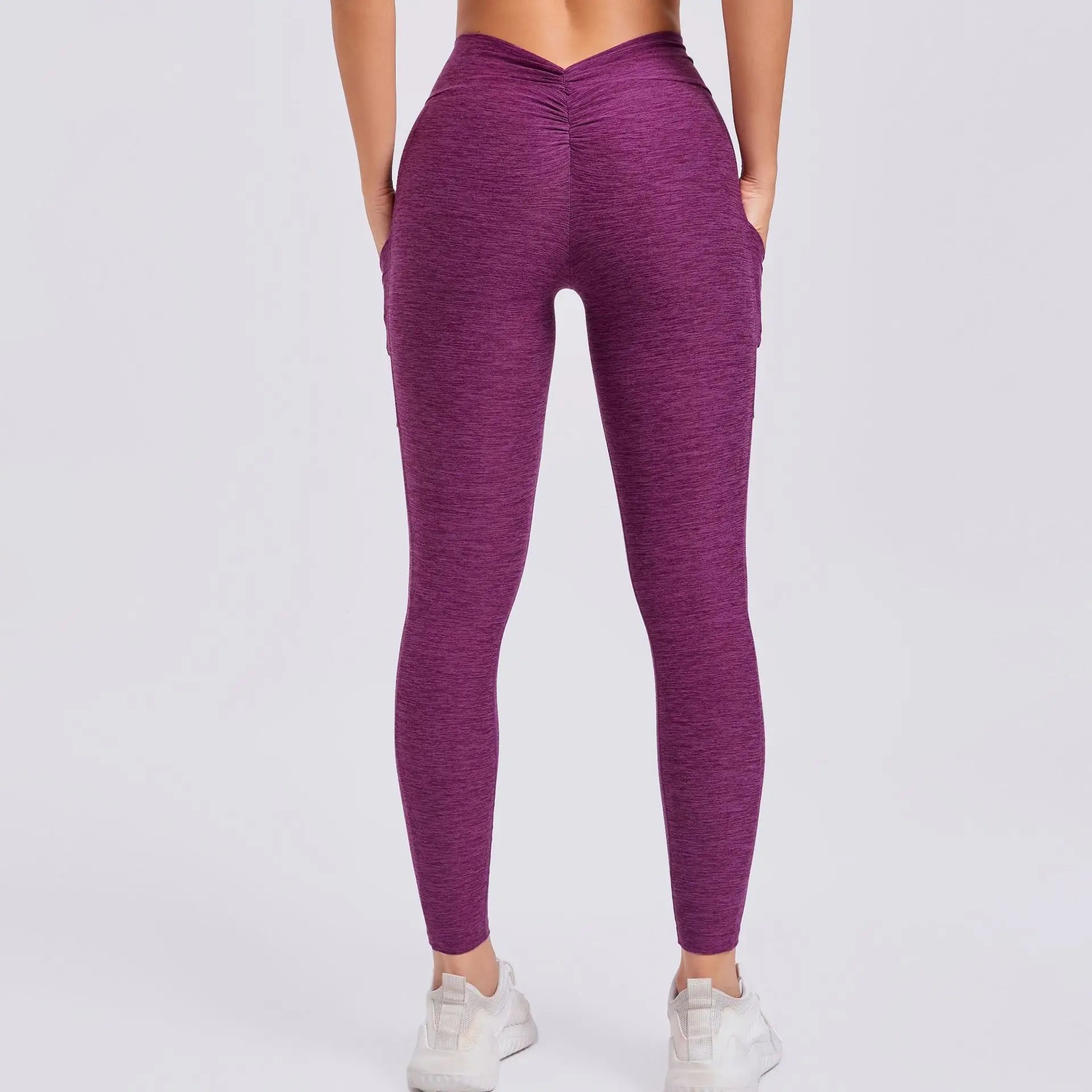 Women Sport Fitness Leggings High Waist Elastic Yoga Pants Training Running Scrunch Butt Gym Leggings Breathable Leggings Female