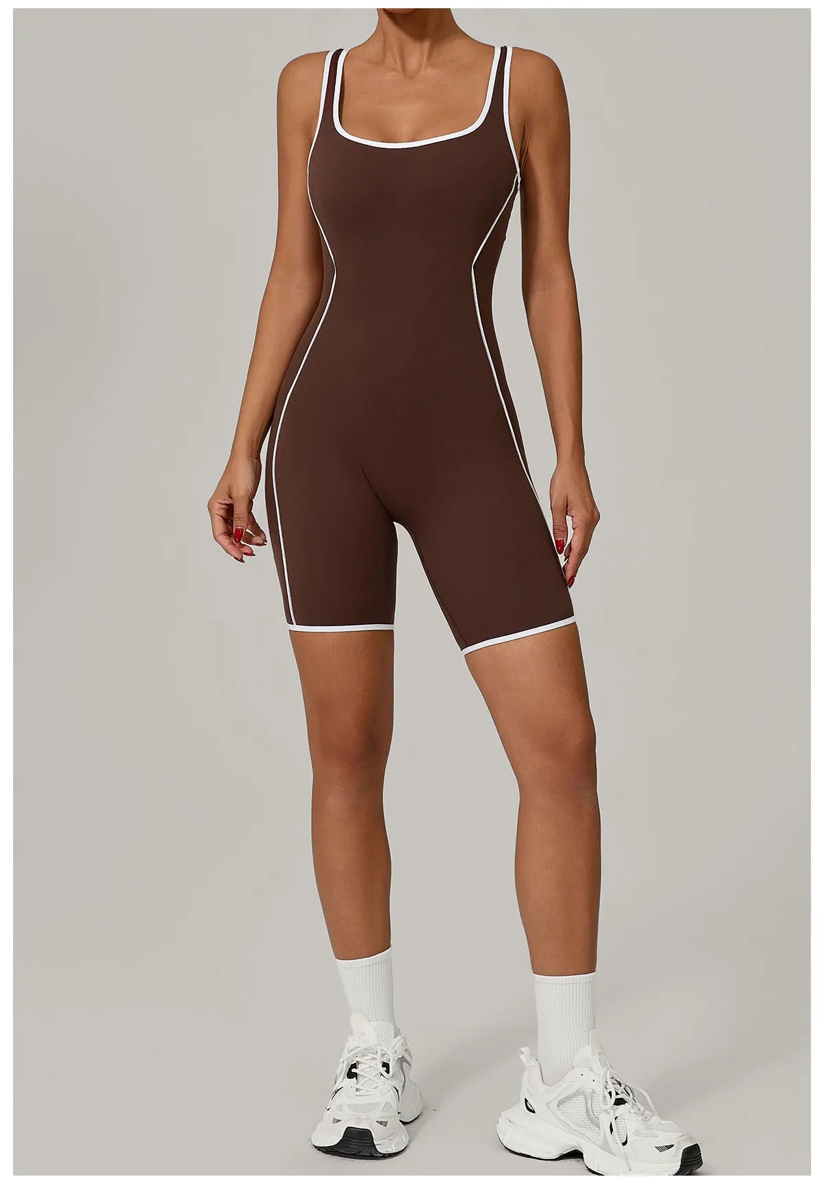 Color Blocked Gym Set Women Tracksuit Yoga Suit Sportswear Women Sports Jumpsuit Fitness Rompers Female Push Up Workout Bodysuit