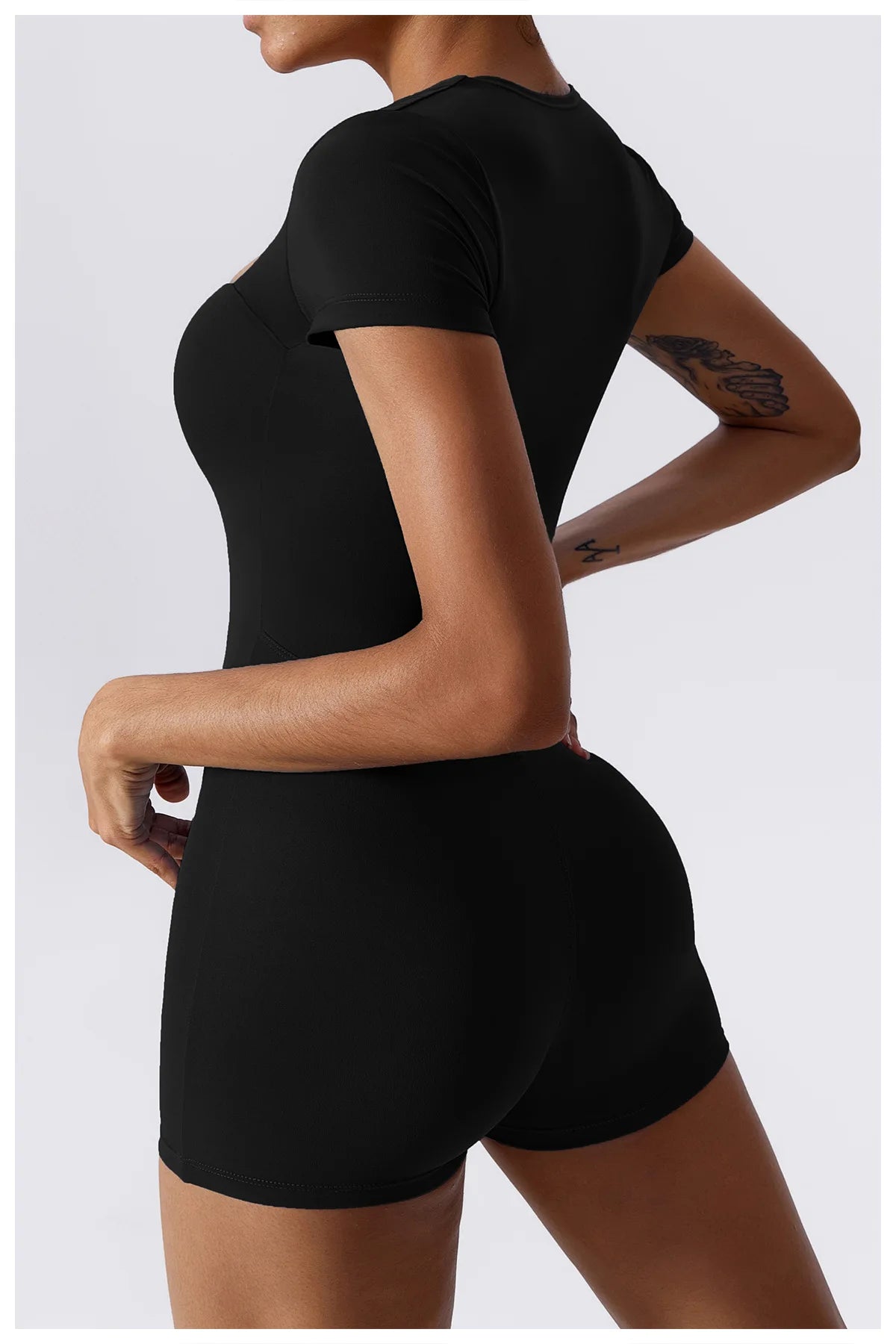 Yoga Set Women Jumpsuits Short One Piece Sports Suit Short Sleeve Gym Clothes Push Up Training Fitness Yoga Bodysuit Sportswear