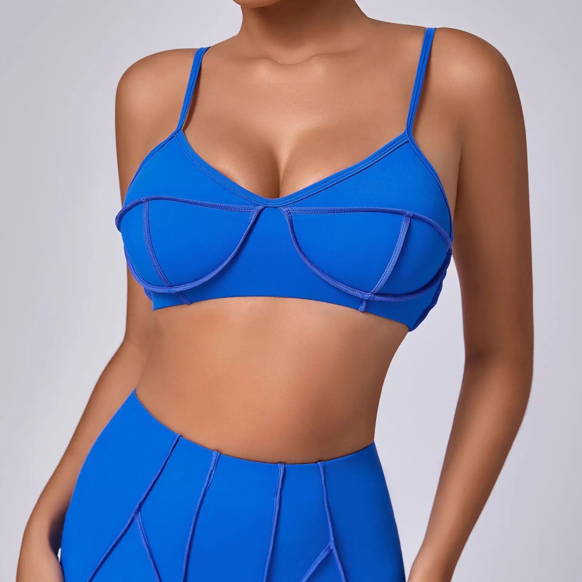 Sports Bra Anti-Sweat Fitness Top Women Yoga Bra Shockproof Crop Top Push Up High Strength Sport Bra Breathable Gym Workout Top