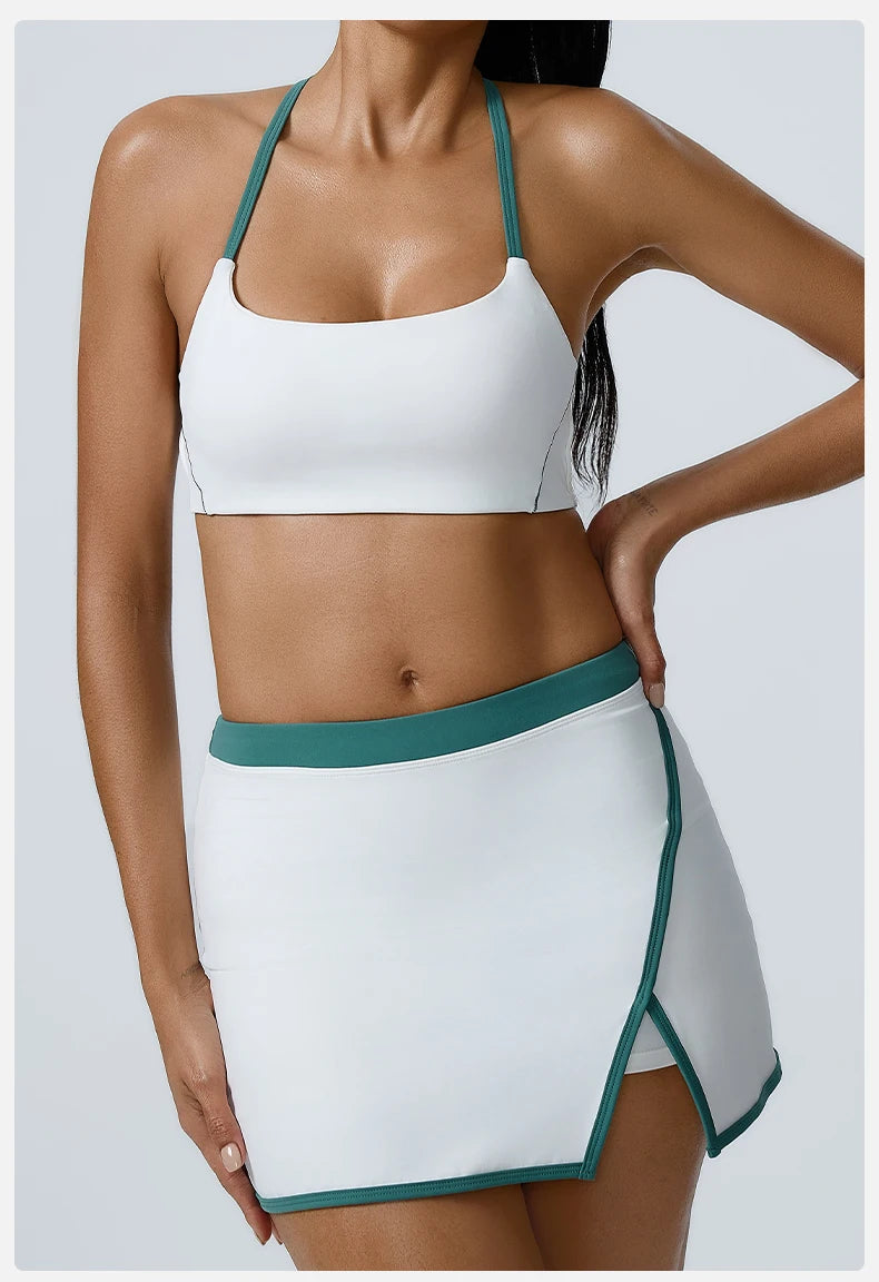 Workout Clothes Women's Tracksuit 2PCS Yoga Set Sportswear Gym Clothing High Waist Leggings Sportswear Fitness Sports Bra