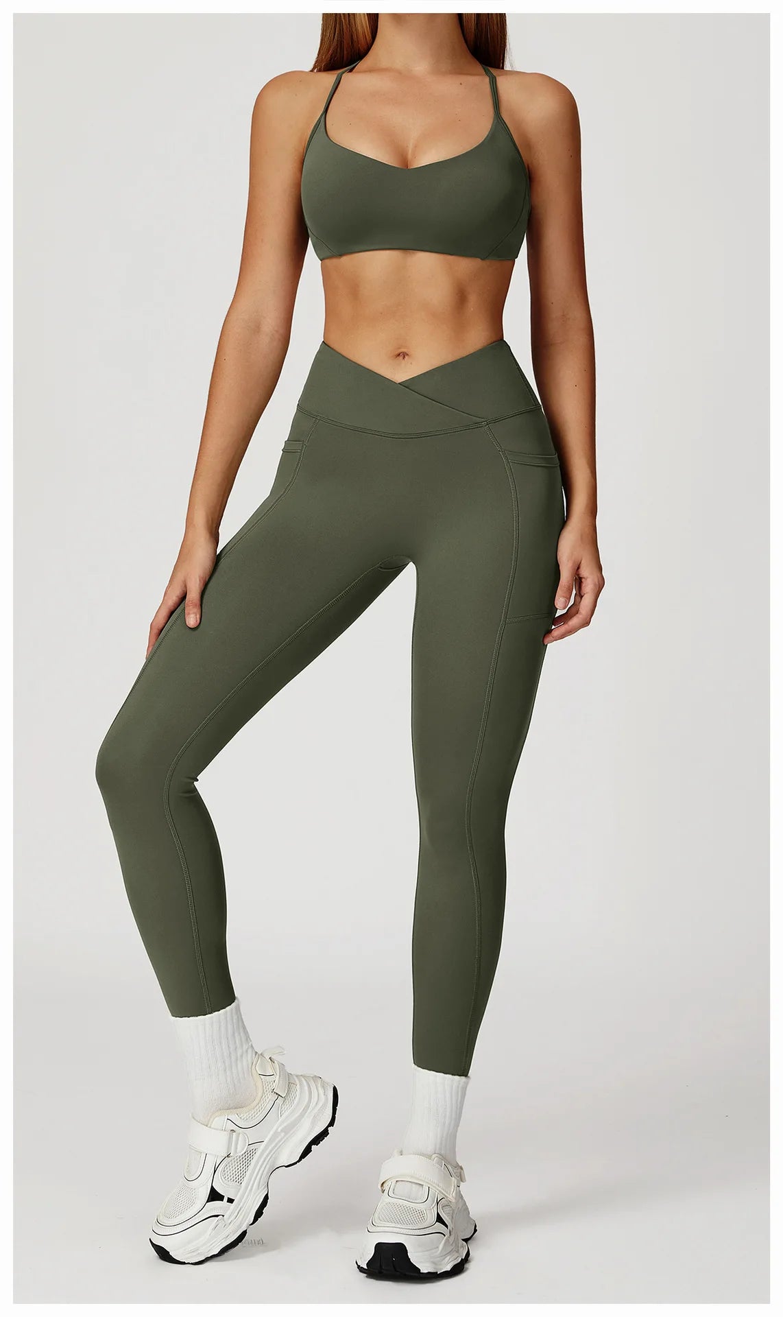 Women Tracksuit Yoga Set 2PCS Gym Workout Clothes for Female Push Up Bra High Waist Leggings Sexy Fitness Sportswear Sports Suit