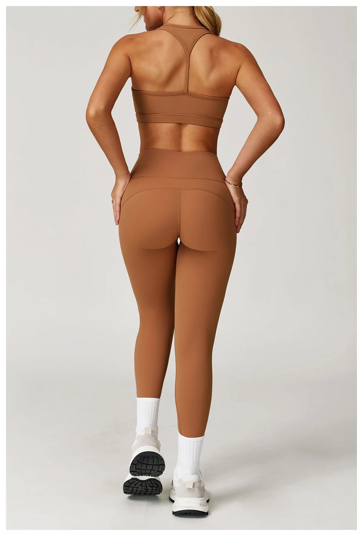Yoga Set 2 Pieces Women Clothes Workout Outfits Fitness Sportswear Gym Tracksuit High Waist Leggings Sports Bra Athletic Wear
