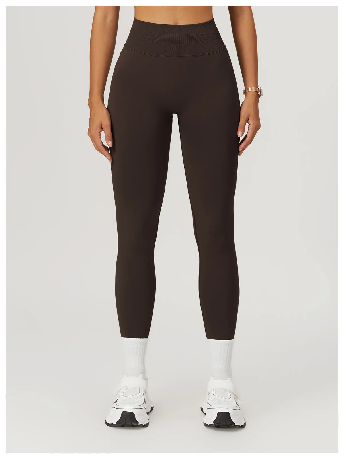 Seamless Fitness Leggings Women Sport High Waist Elastic Ribbed Yoga Leggings Gym Jogging Quick Dry Push Up Slim Pants Female