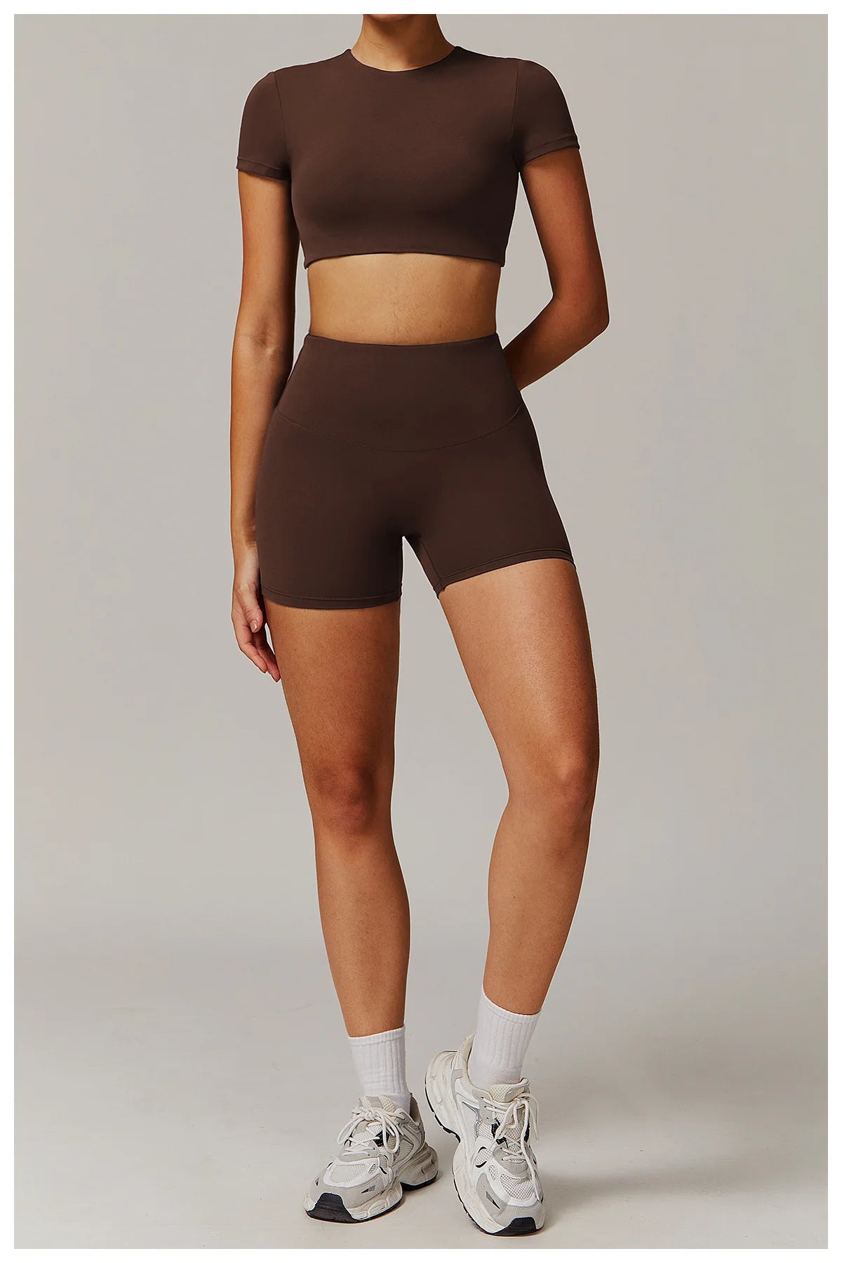 Yoga Top Sport T Shirts Women Fitness Clothes Workout Short Sleeve Top Yoga Shirt Gym Running Back Hollow Out Push Up Sport Top