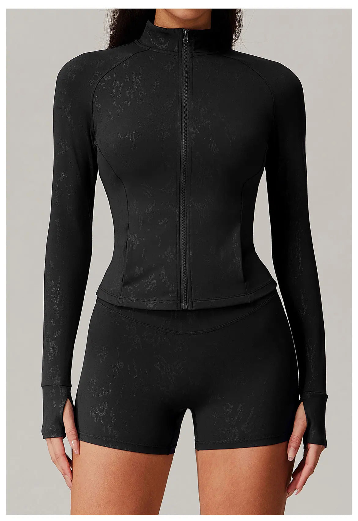 Zipper Jacket Women Yoga T-shirts Crop Tops Solid Sports Top Long Sleeve Running Shirts Sexy Quick Dry Fitness Gym Sport Wear
